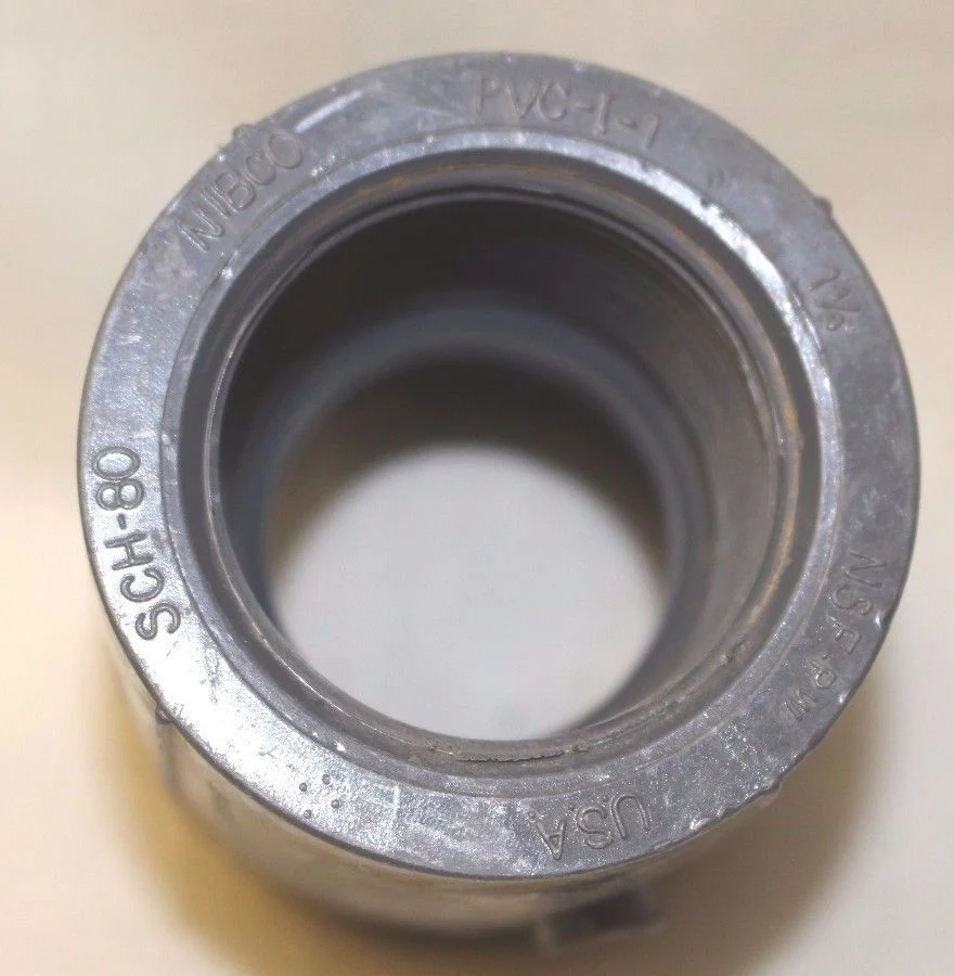 1 1/4" FNPT x Socket PVC Adapter Pipe Coupling, Schedule 80, P/N 835-012, #1 - Image 2