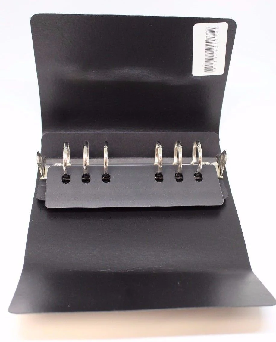 1" Pocket Appointment Book Binder, Black, Loose-Leaf Binder, New - Image 3