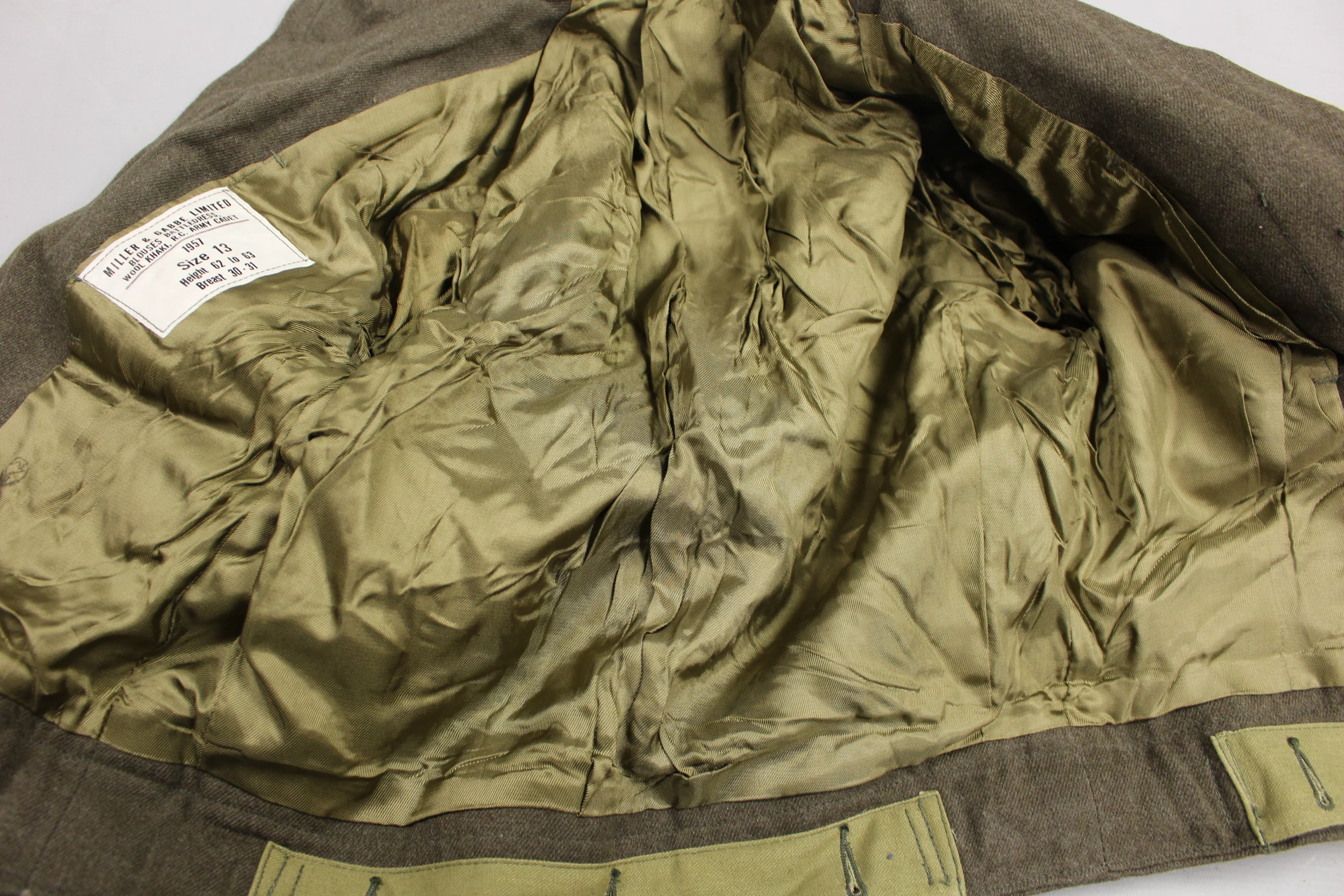 1950's Royal Canadian Army Cadet Battledress Jackets - Choose Size - Used - Image 3