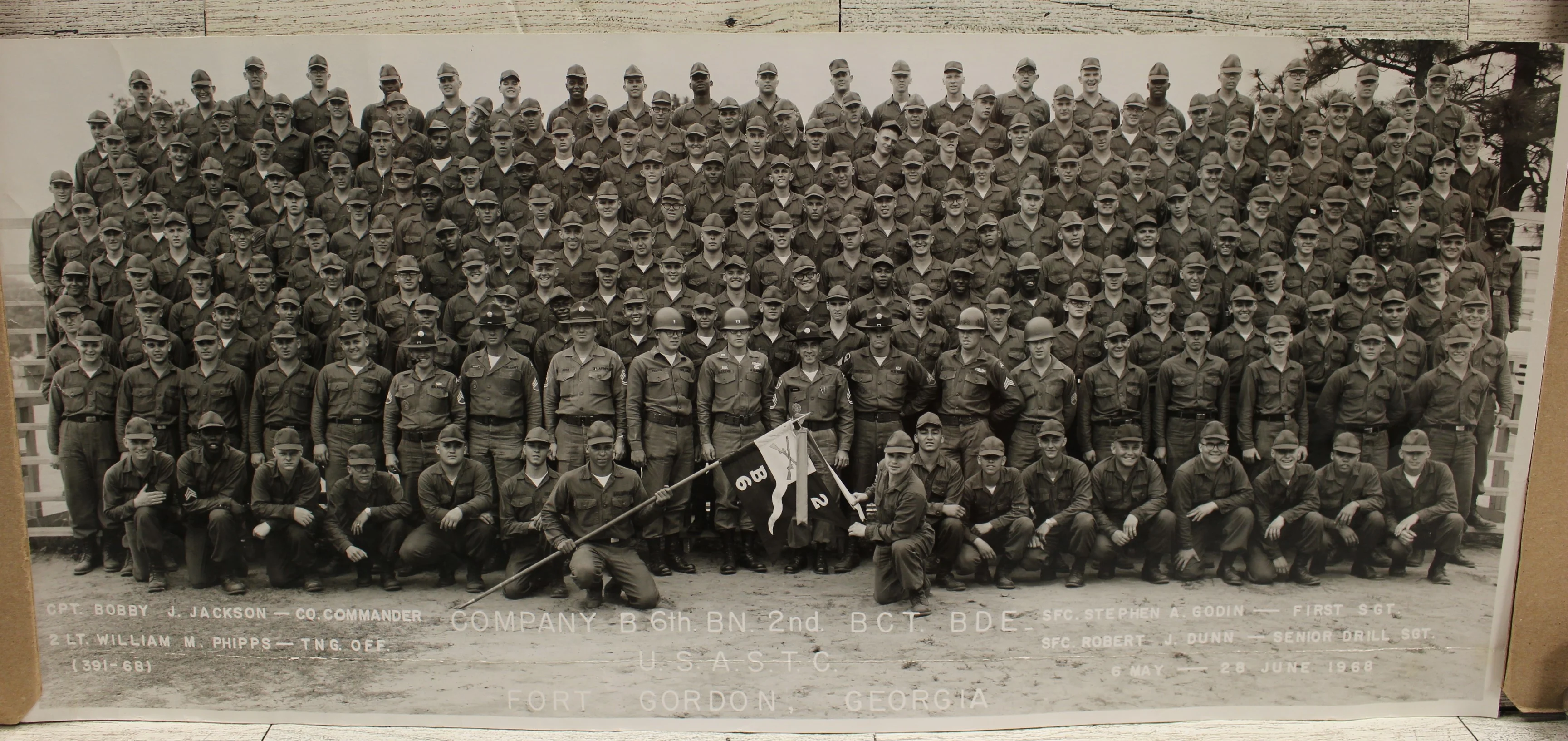 1968 Fort Gordon, Georgia Company B 6th BN 2nd BCT BDE USASTC Photograph Picture