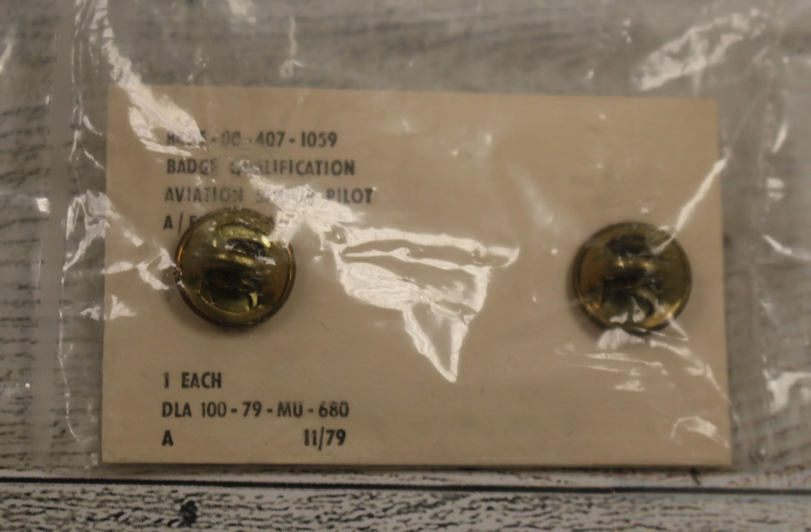 1979 Air Force Senior Pilot Aviation Qualification Badge - 8455-00-407-1059 -New - Image 3