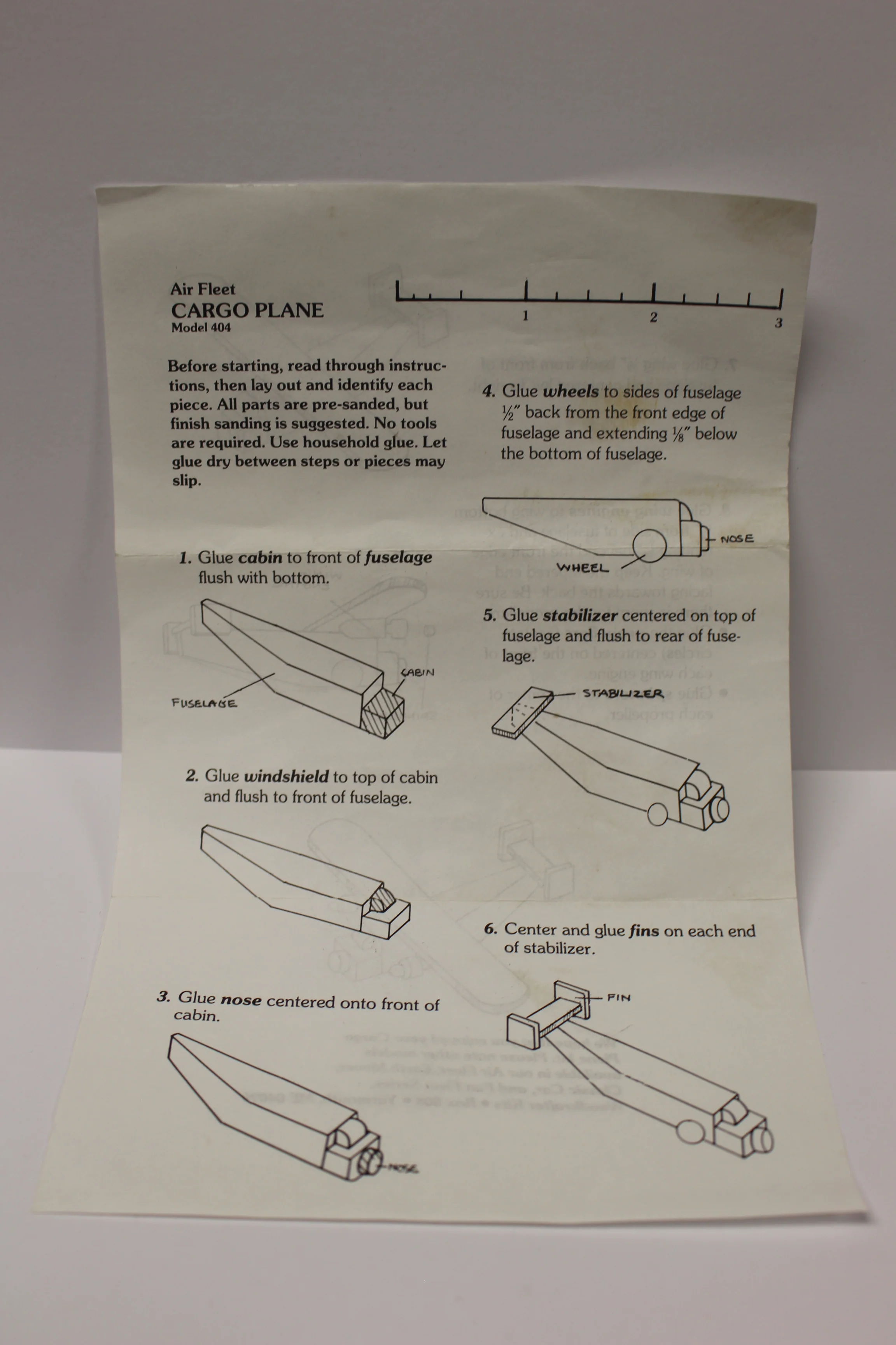 1983 Woodkrafter Kits The Air Fleet Cargo Plane - Model 404 - Used - Image 5