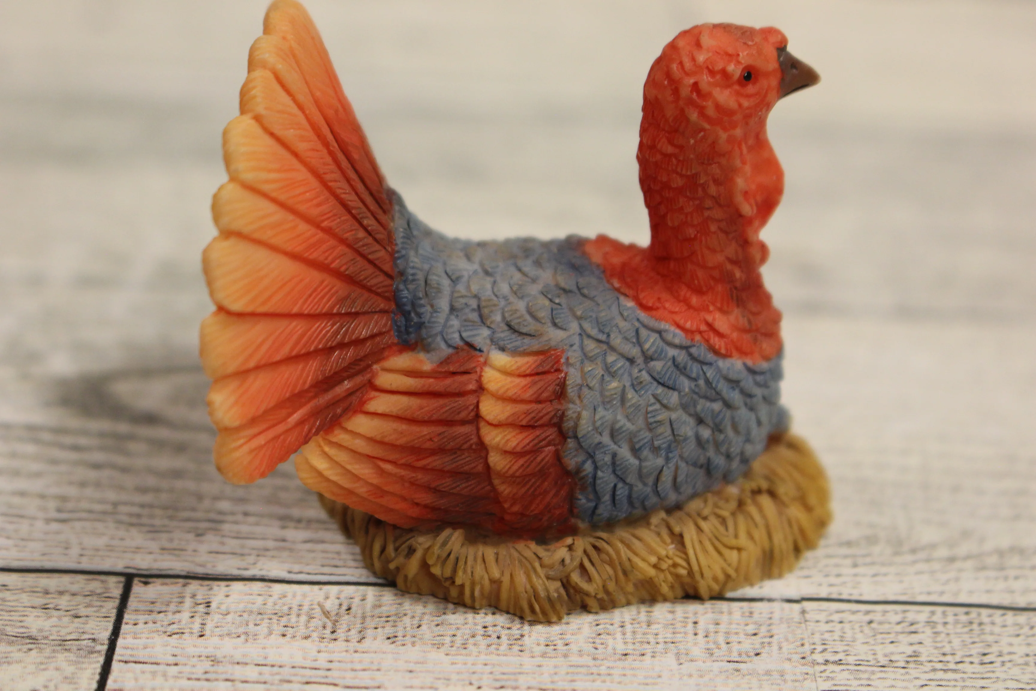 1995 Enesco Sweet Harvest Hearts Figurine - #159085 - Thanksgiving Turkey - Used - Image 3