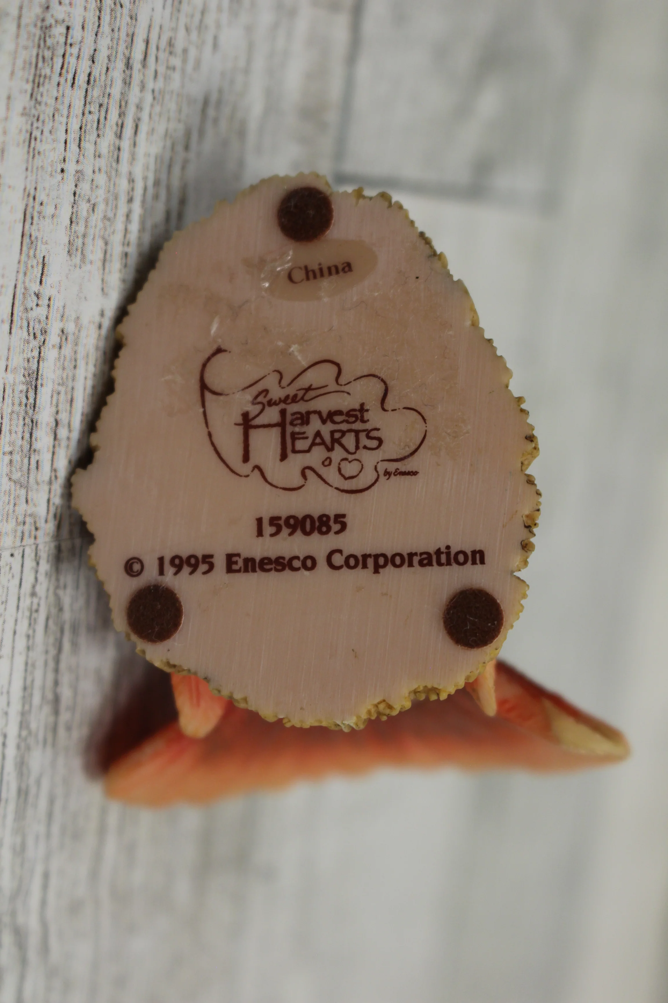 1995 Enesco Sweet Harvest Hearts Figurine - #159085 - Thanksgiving Turkey - Used - Image 5