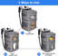 2-In-1 Double Pet Cat Carrier Backpack - Portable Travel - Gray - Used - Image 7