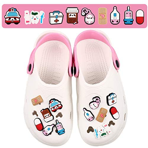 27 PC Medical Syringe Stethoscope Cute PVC Clog Charms for Shoes & Bracelets - Image 2