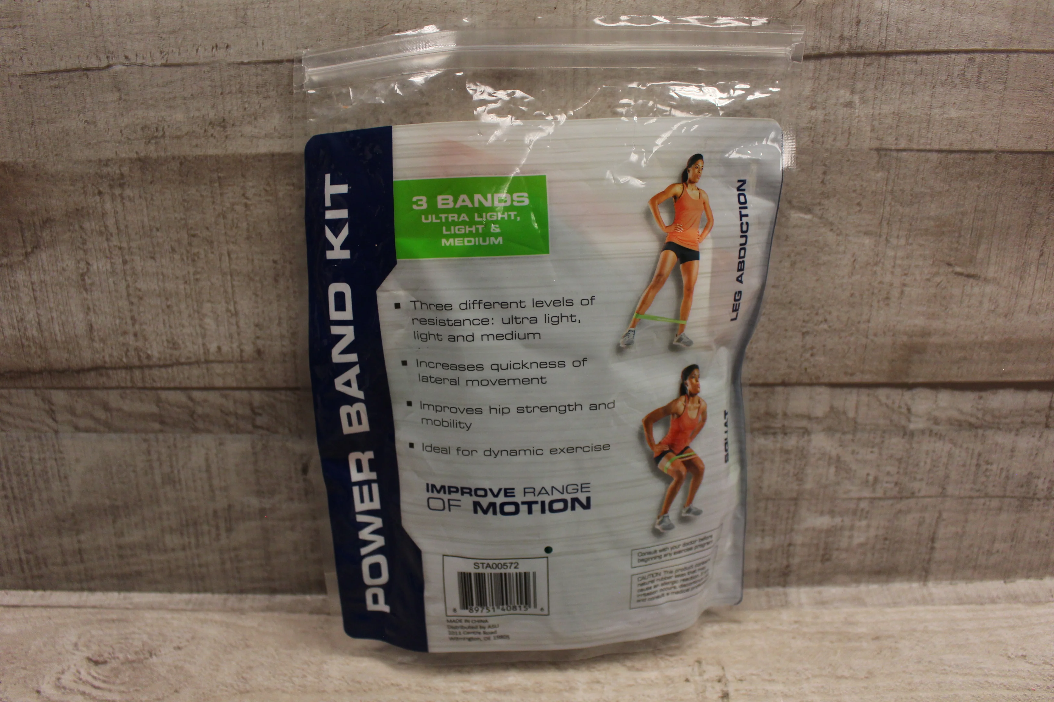 3-Pack Of Power Band Resistance Strength Training Rehab Belts -Multi-Color -New - Image 2