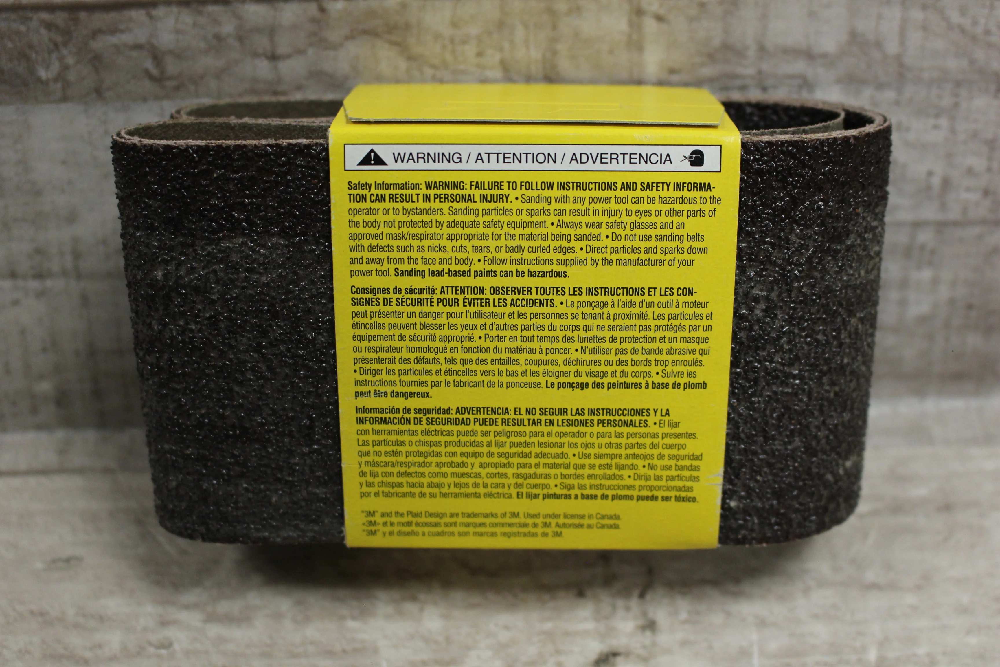 3M 2Pak Extra Coarse 3"x24" Grinder Belt -New - Image 2