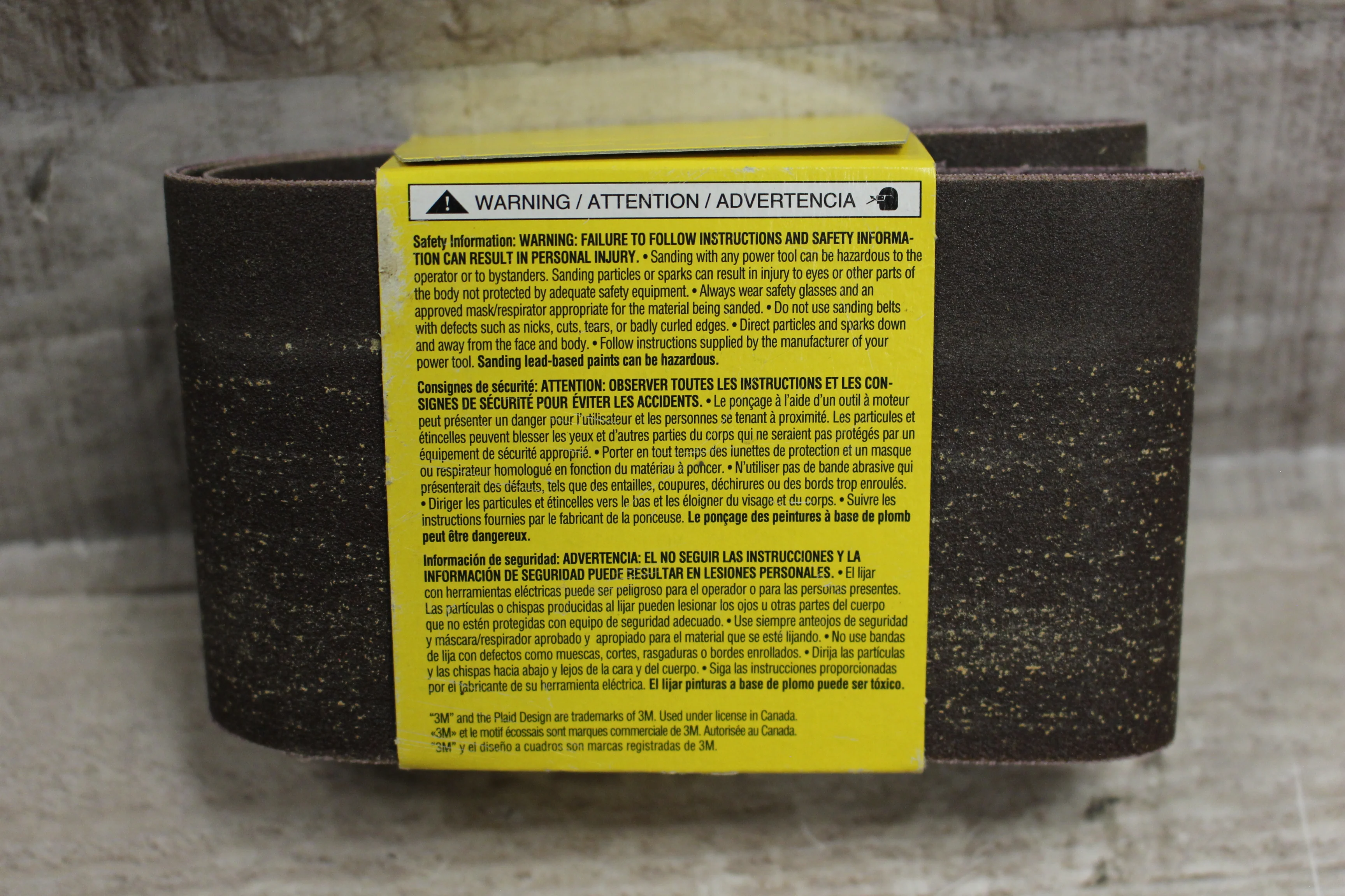 3M 2Pak Fine 3"x24" Grinder Belt -New - Image 2