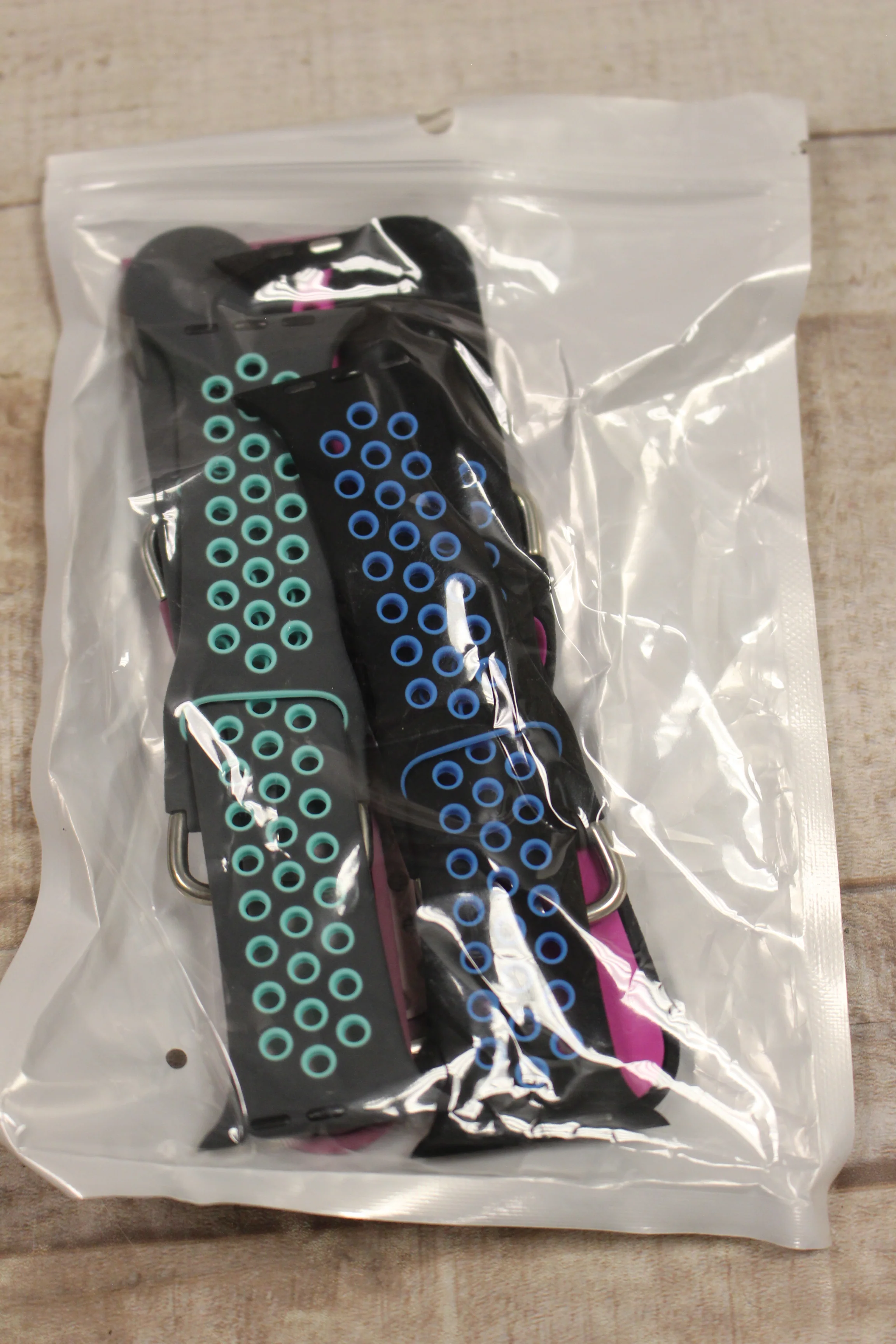 4-Pack Of Multi-Color 42mm Rubber Watch Bands -Medium/Large -New - Image 2