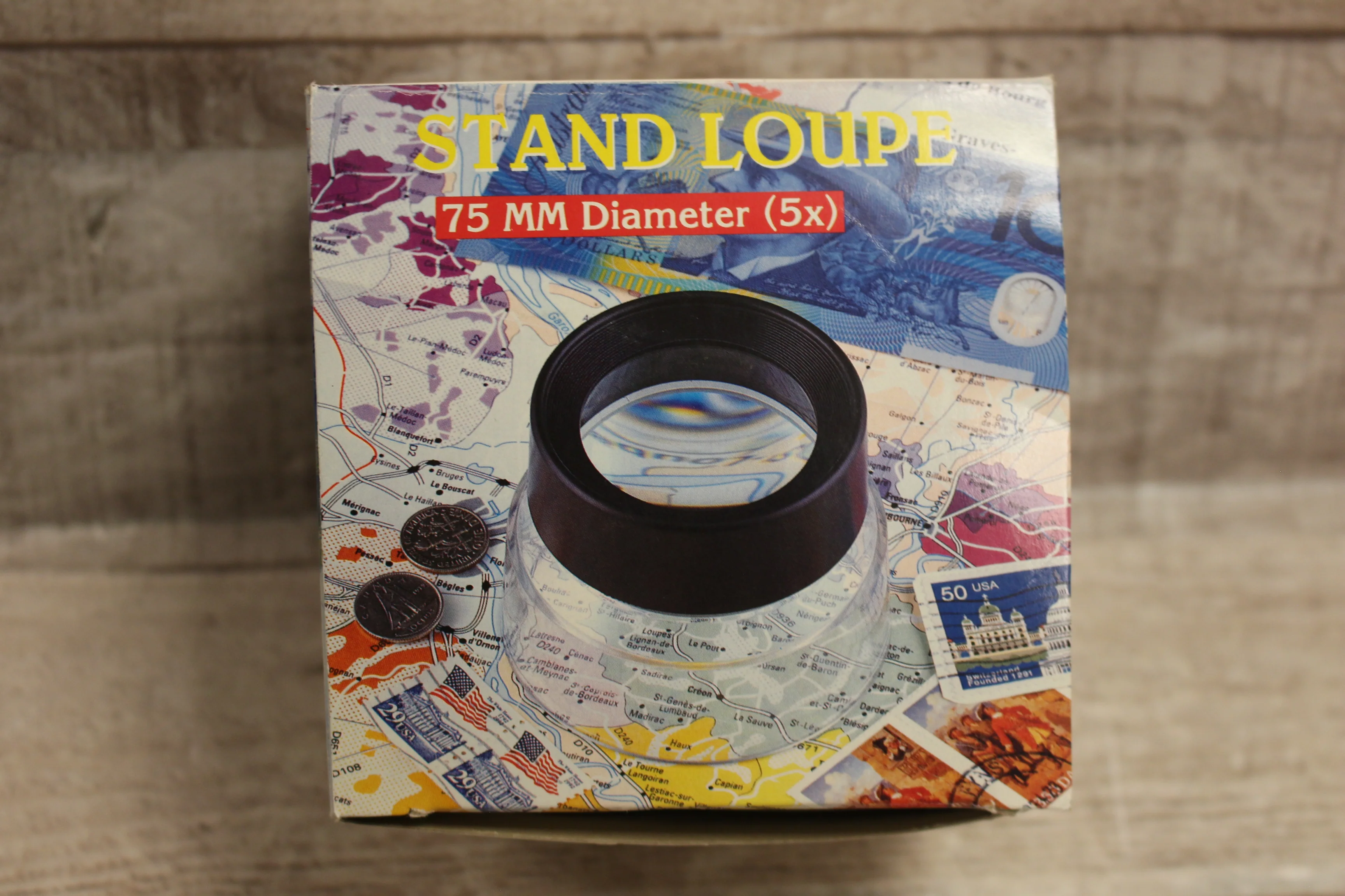 75mm Stand Loupe For Maps -New