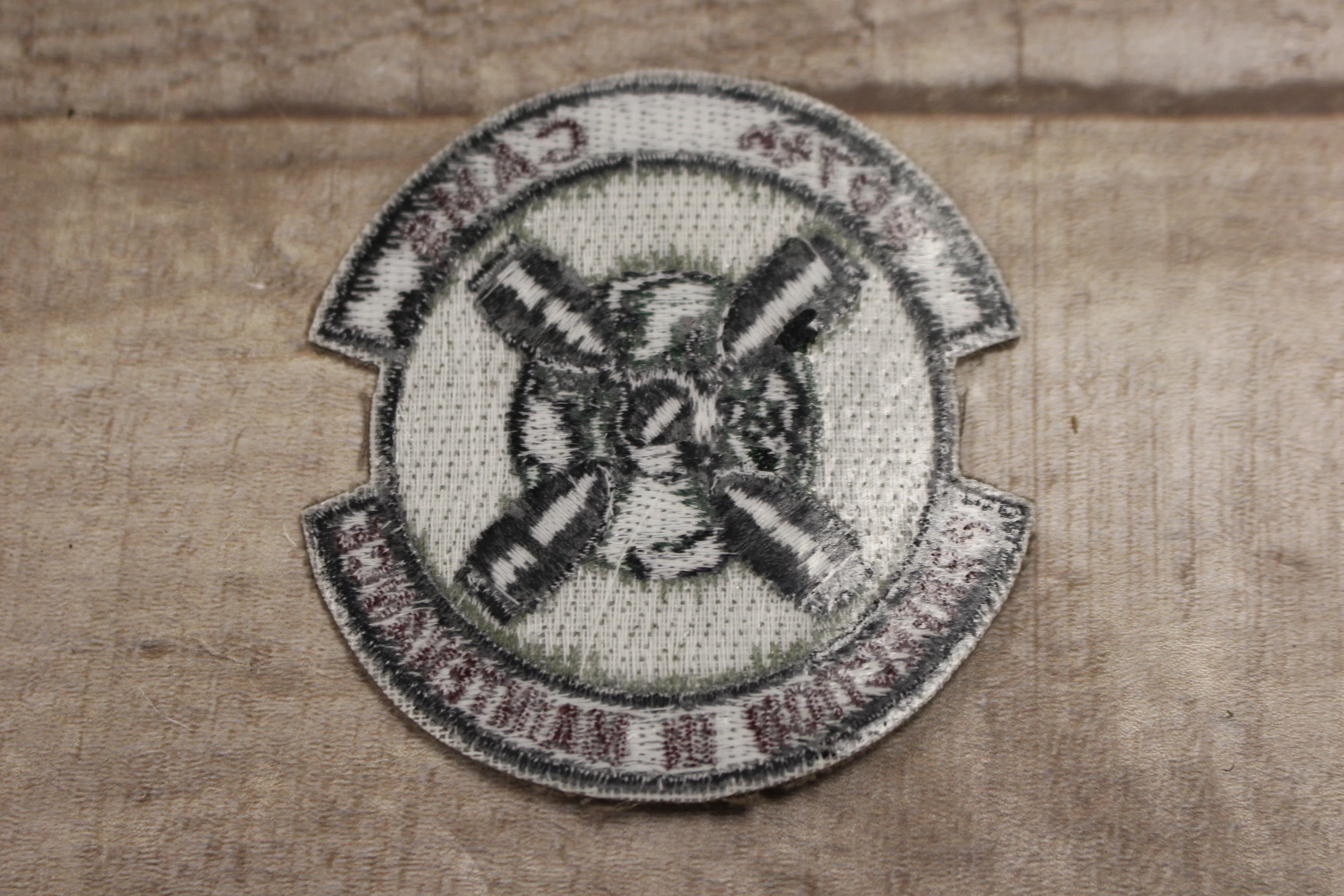 907th CAMS Perfection In Maintenance Sew On Patch -Multi Color -Used - Image 2