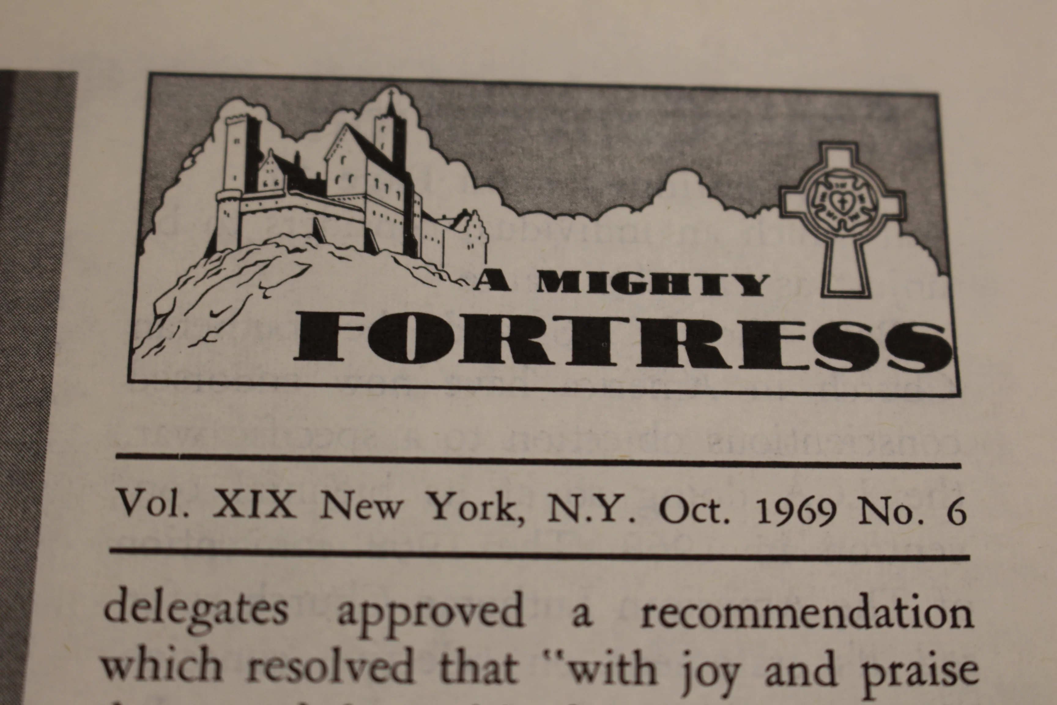 A Mighty Fortress, Vol XIX, Oct 1969, No 6, Published by the Lutheran Council - Image 2