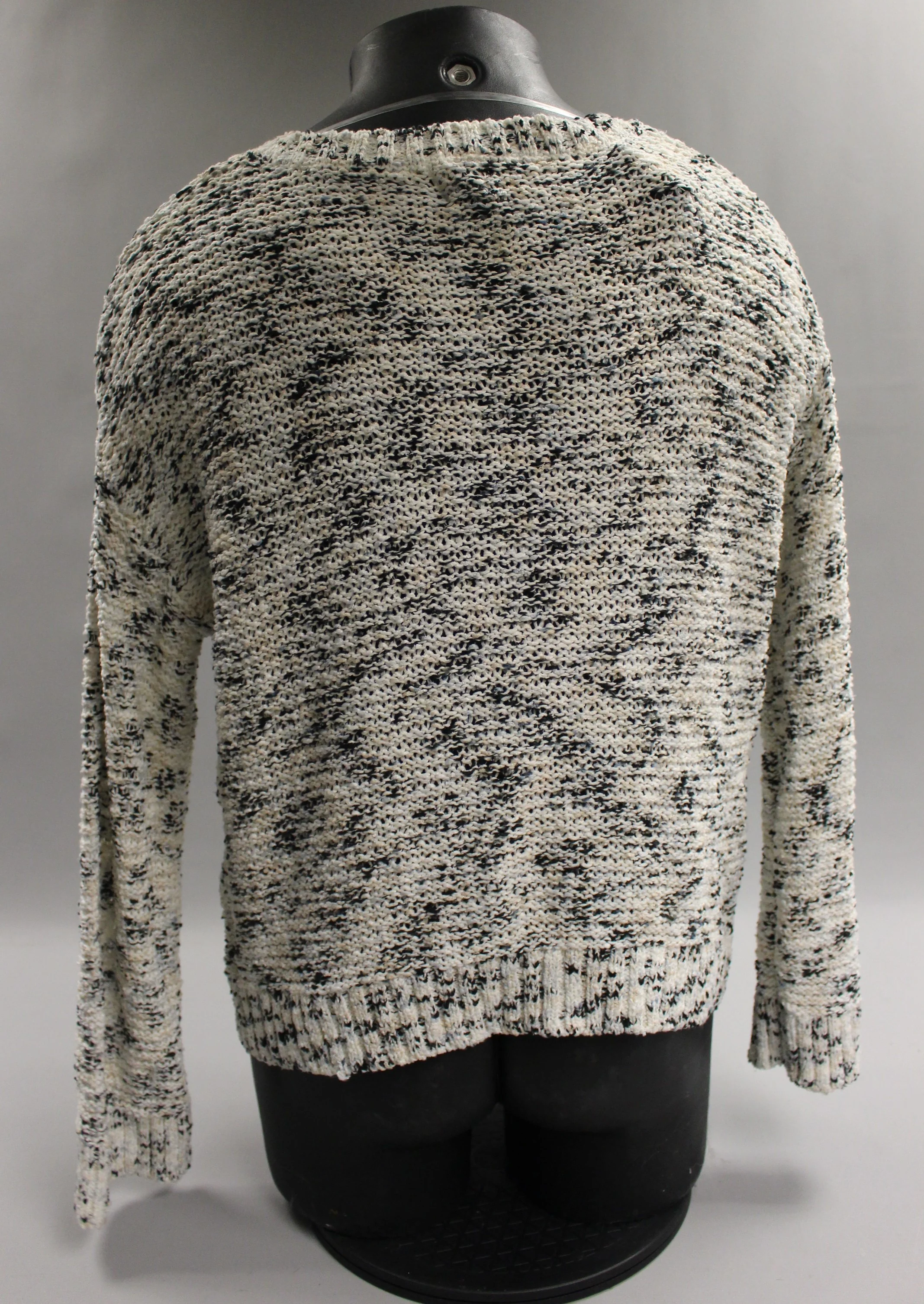 A New Day Women's Crewneck Color Effect Pullover Sweater Grey XL - Image 2