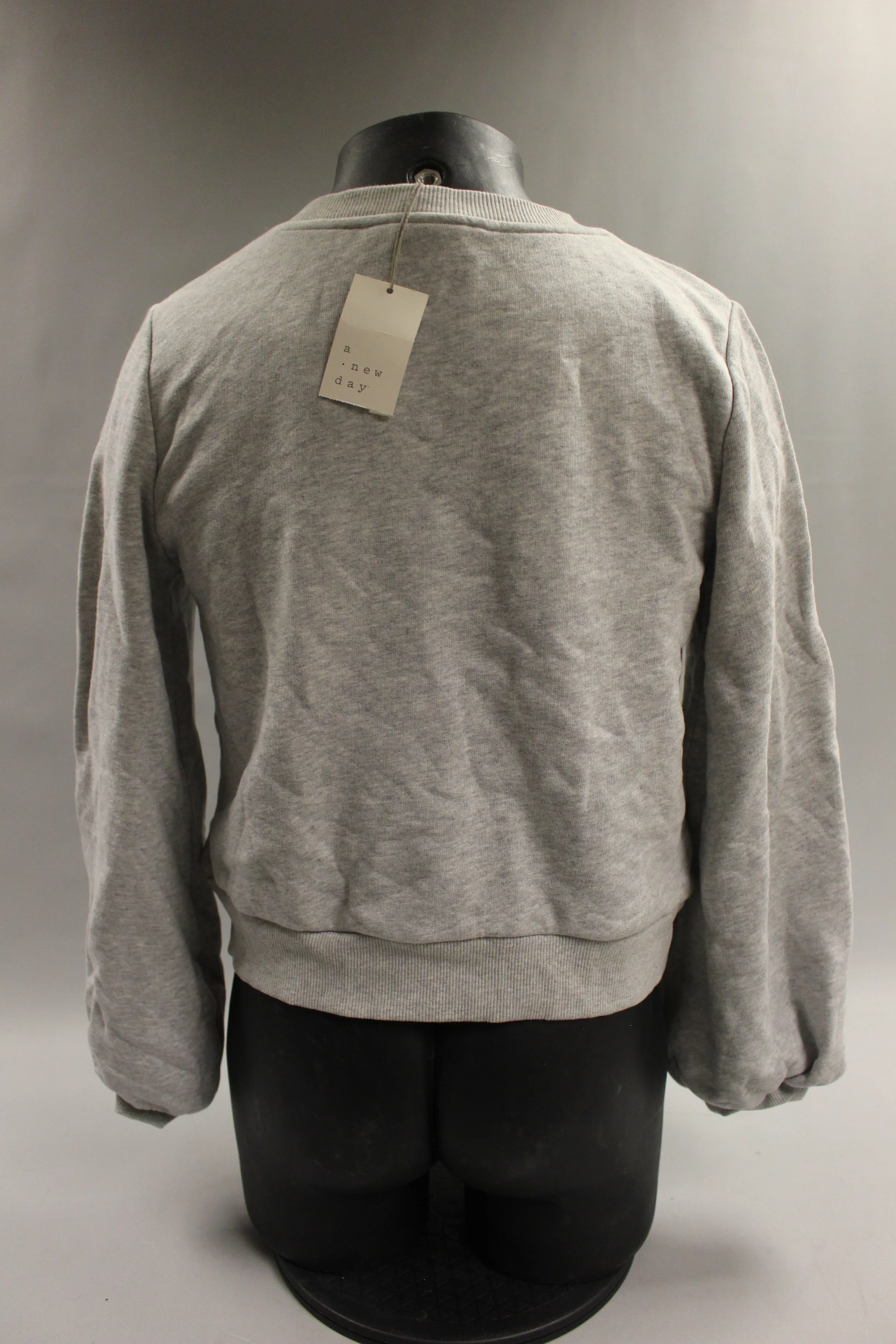 A New Day Women's Long Sleeve Sweatshirt For Cold Weather - Large - Grey - New - Image 2