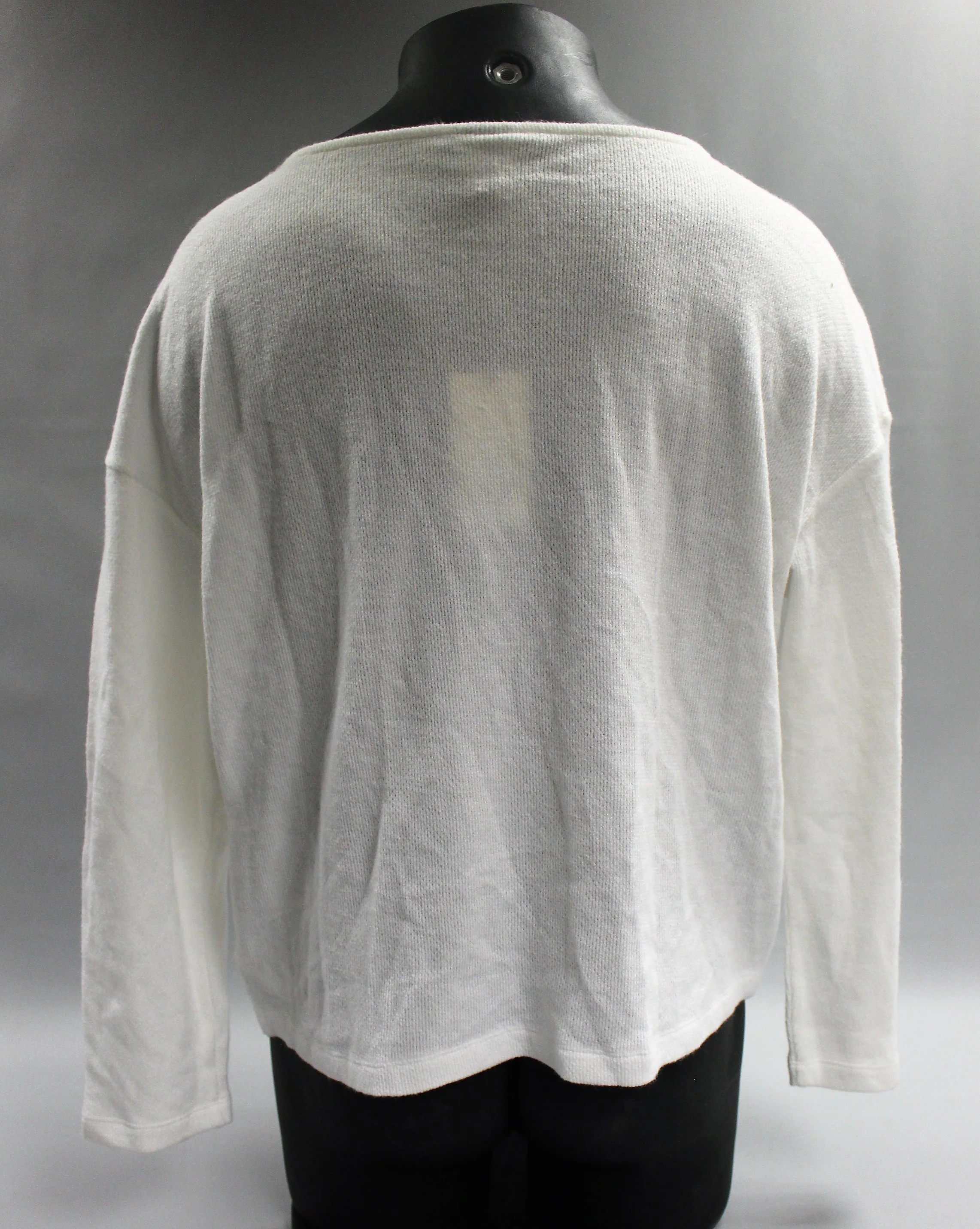 A New Day Women's New White Long Sleeve Henley Shirt - XL - New - Image 2