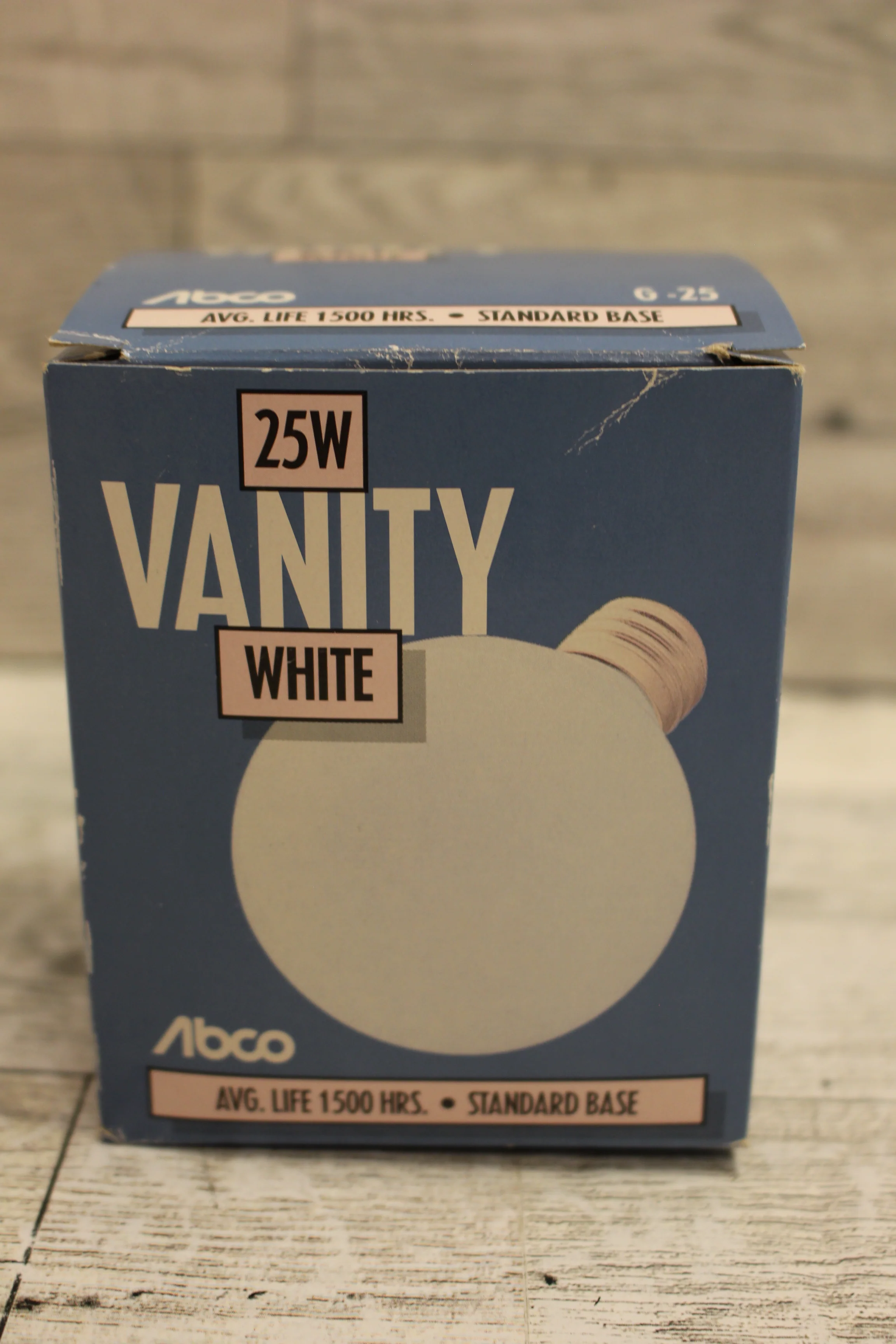 Abco 25W Vanity White Light Bulb - Standard Base - 03121 - New