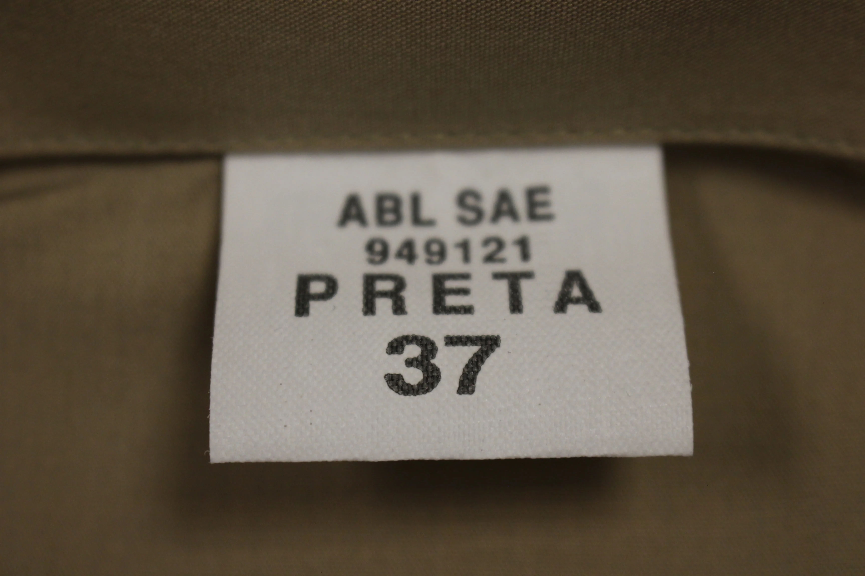 ABL SAE 949121 Preta Military Shirt - 37 - Khaki Beige - Used - Image 5