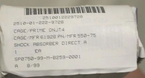 AC Delco Shock Absorber - NSN 2510-01-222-9728 - 22017531 - 580-75 - New - Image 4