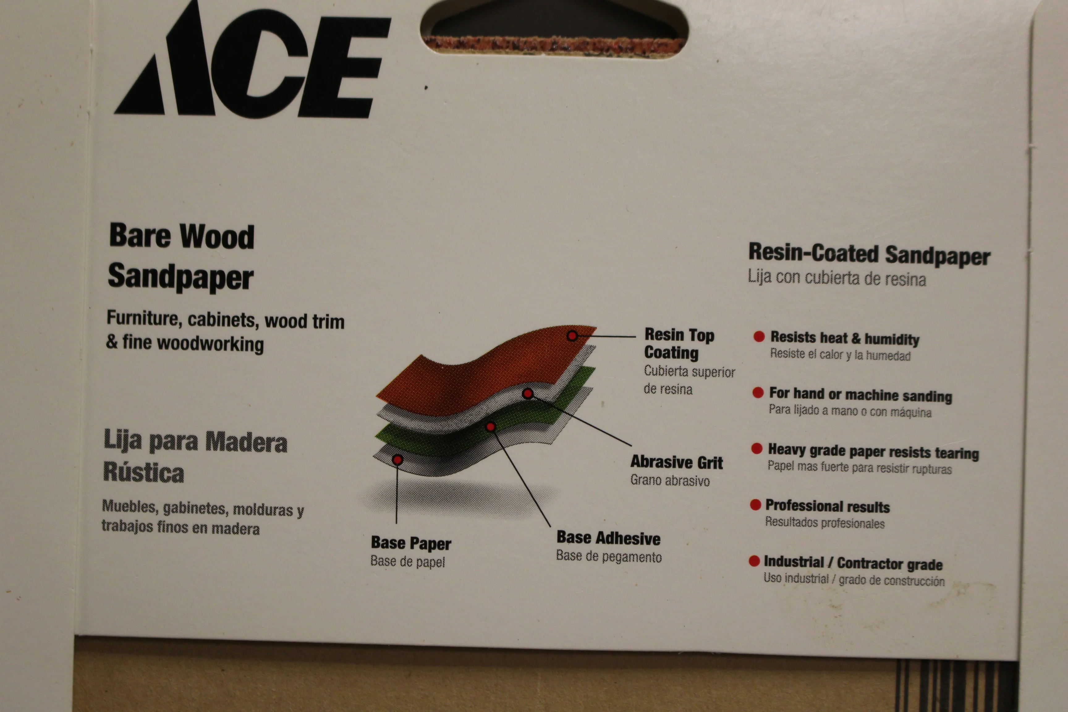 ACE Bare Wood Sandpaper - 60 Course Grit - 9" x 11" - NEW - Image 3
