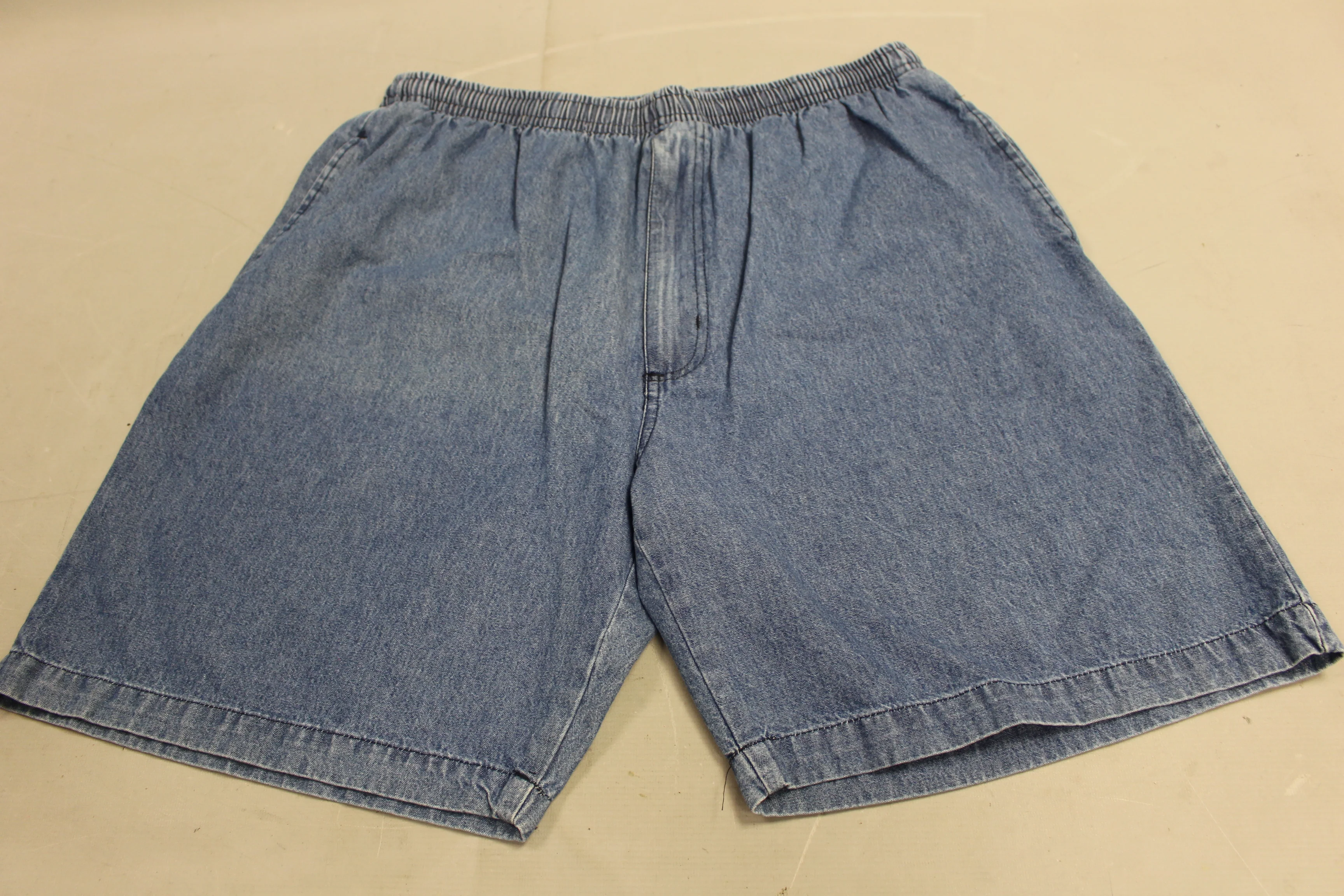 Active Joe Men's Blue Jean Shorts - Pull On - Large - Used