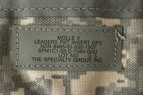 Molle II ACU Leaders Pocket Insert for GPS - 2-6-0562 - 8465-01-538-1507 - New - Image 5