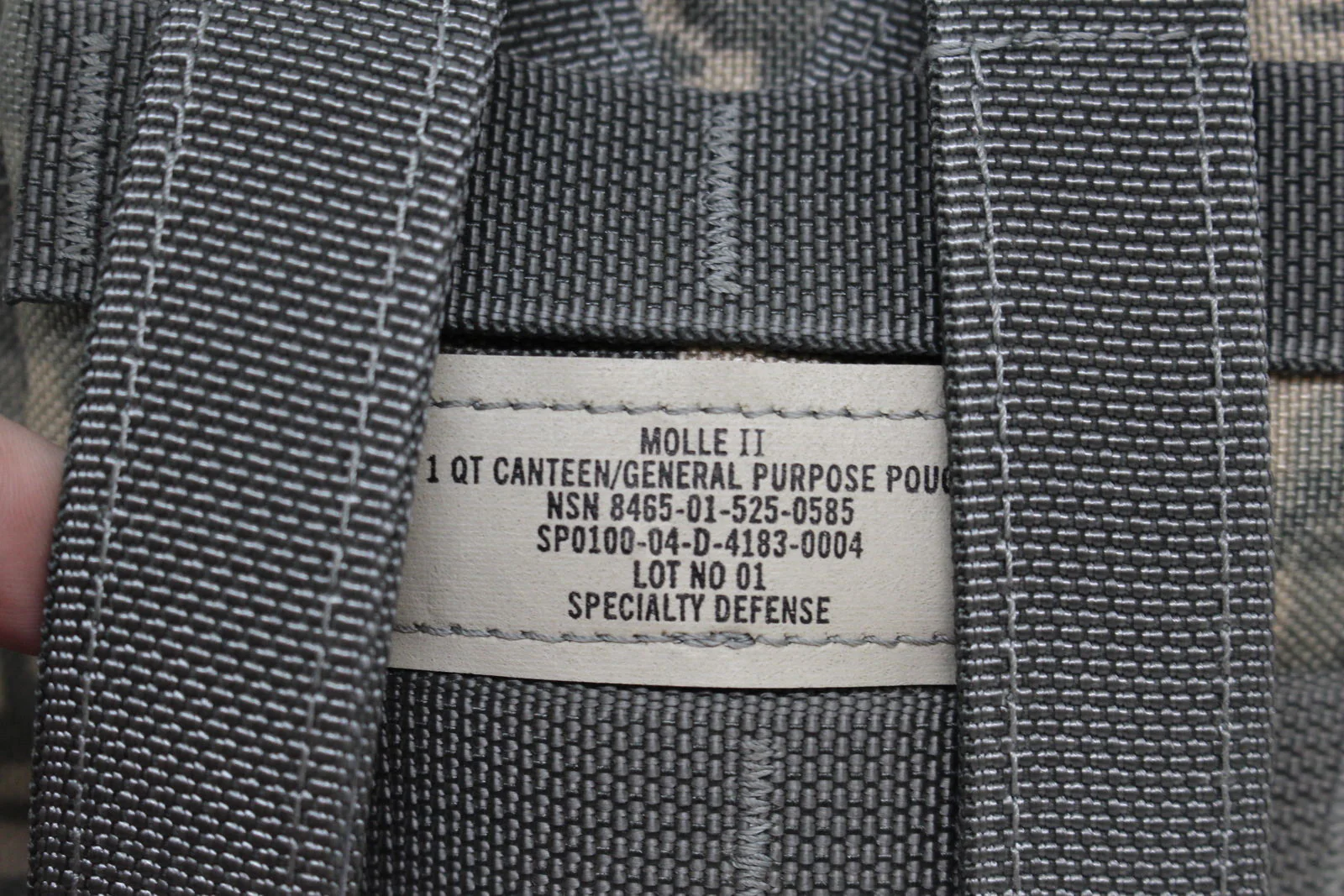 ACU Molle II 1 Qt. Canteen/General Purpose Pouch, 8465-01-525-0585, Various Grades - Image 3