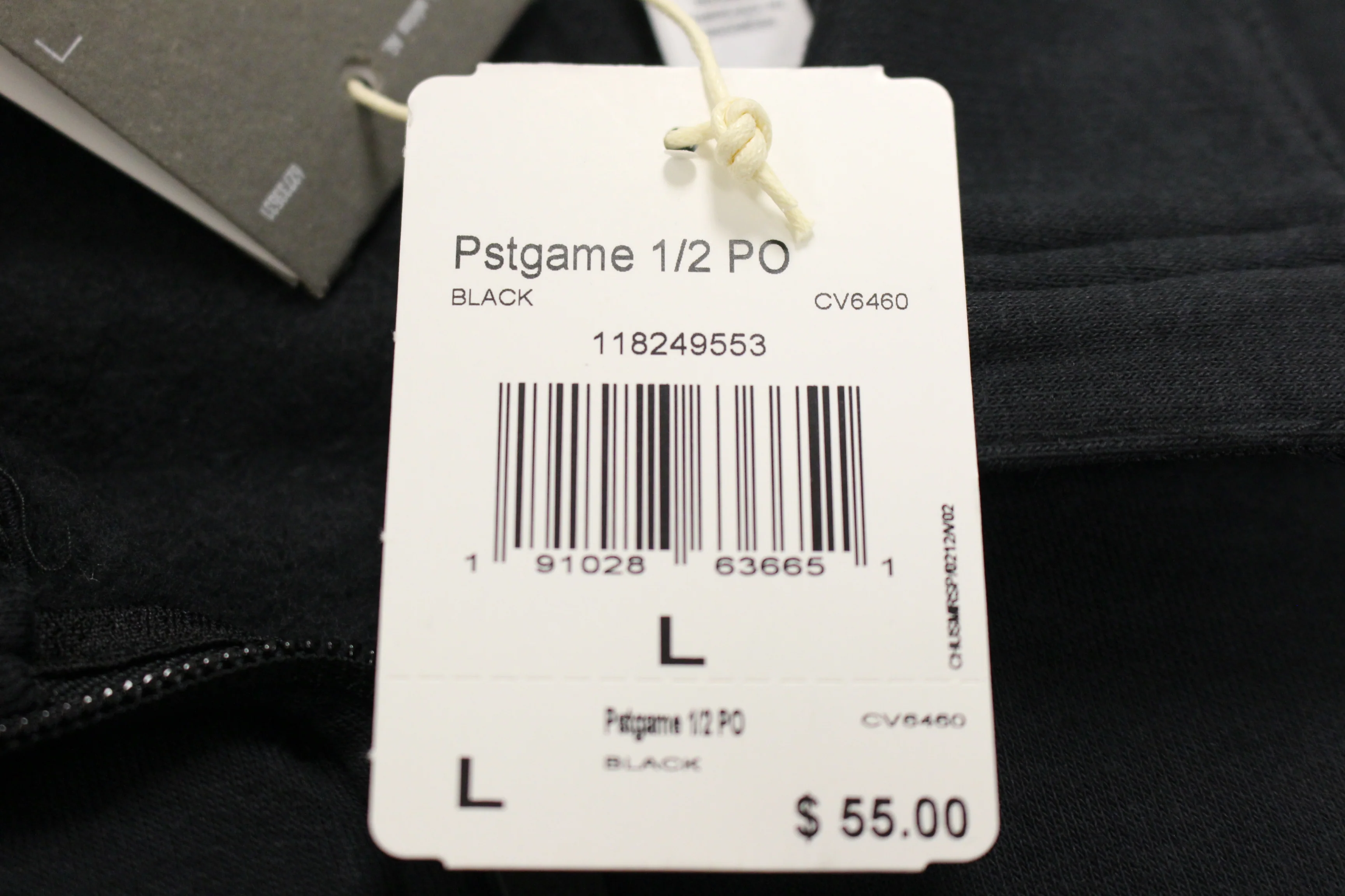 Adidas 1/2 Zip Postgame Sweatshirt, Size: Large, Black, New! - Image 3