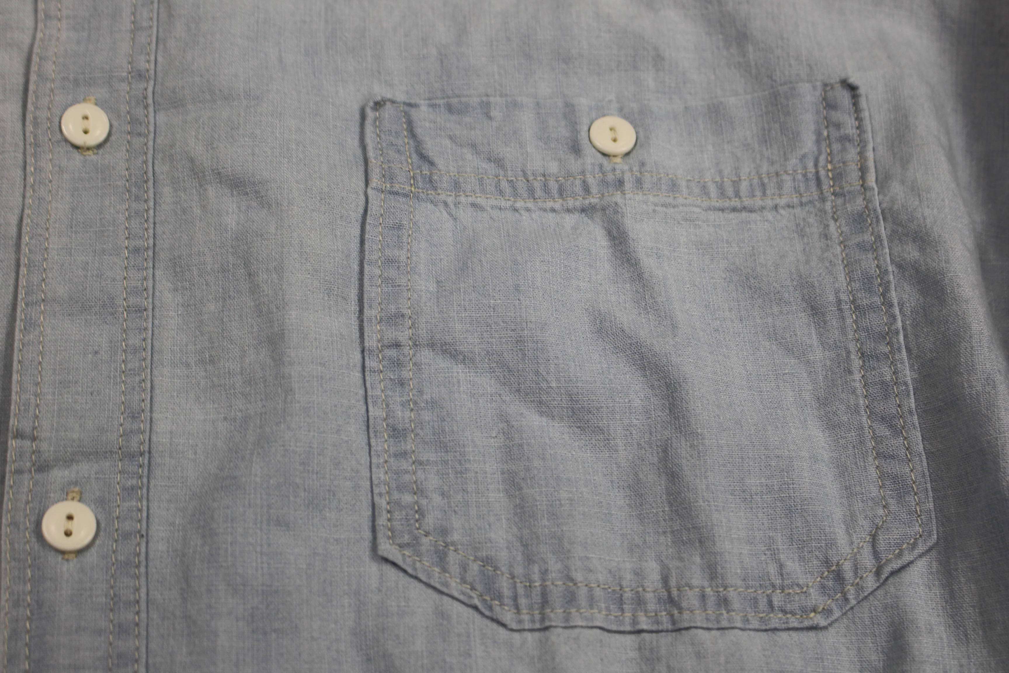 Aeropostale Long Sleeve Solid Button Up Shirt, XL, New - Image 4