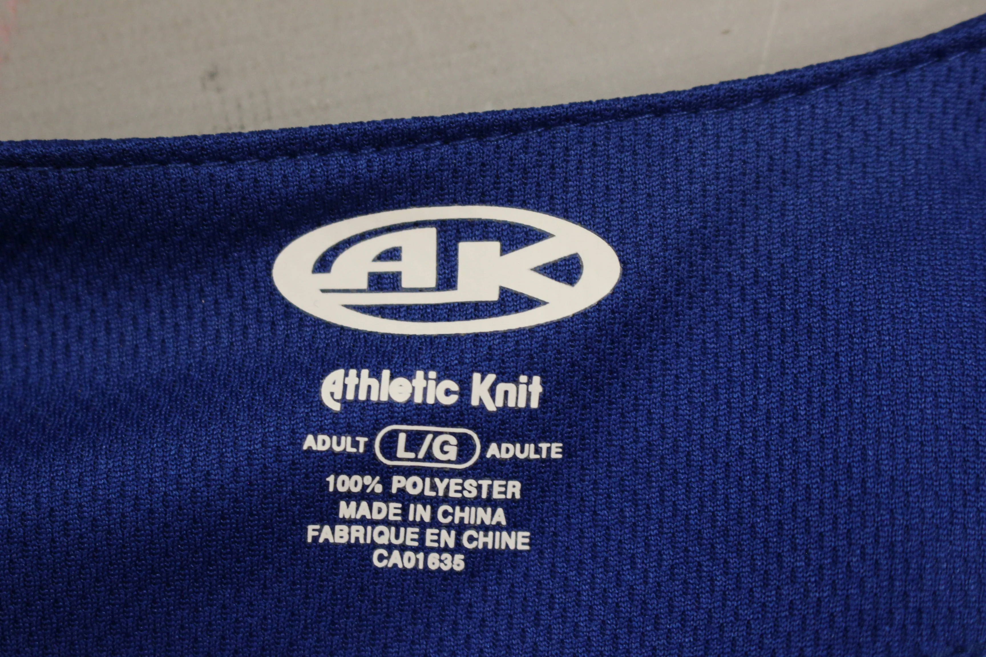 AK Blue Jersey Pull Over Top - Size: Lg - Used - Image 2