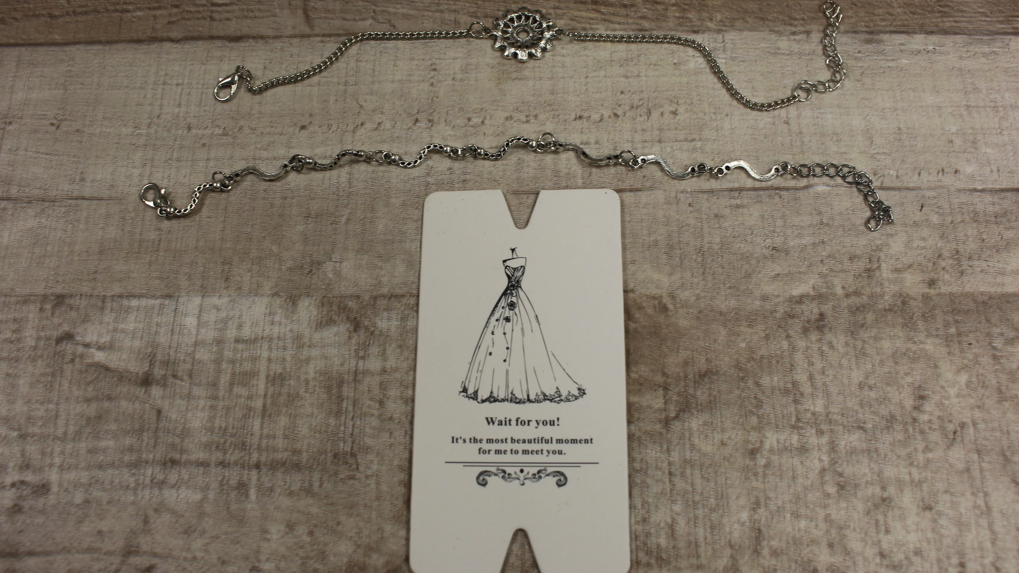 Akumla Silver-Like Floral Sunflower Anklet For Ladies Women Girl -Silver -New