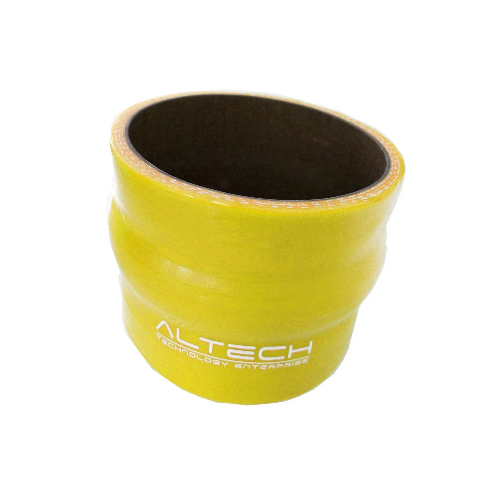 AlTech 3.75" Straight Hump Silicone Hose Interncooler Coupler Tube - Yellow
