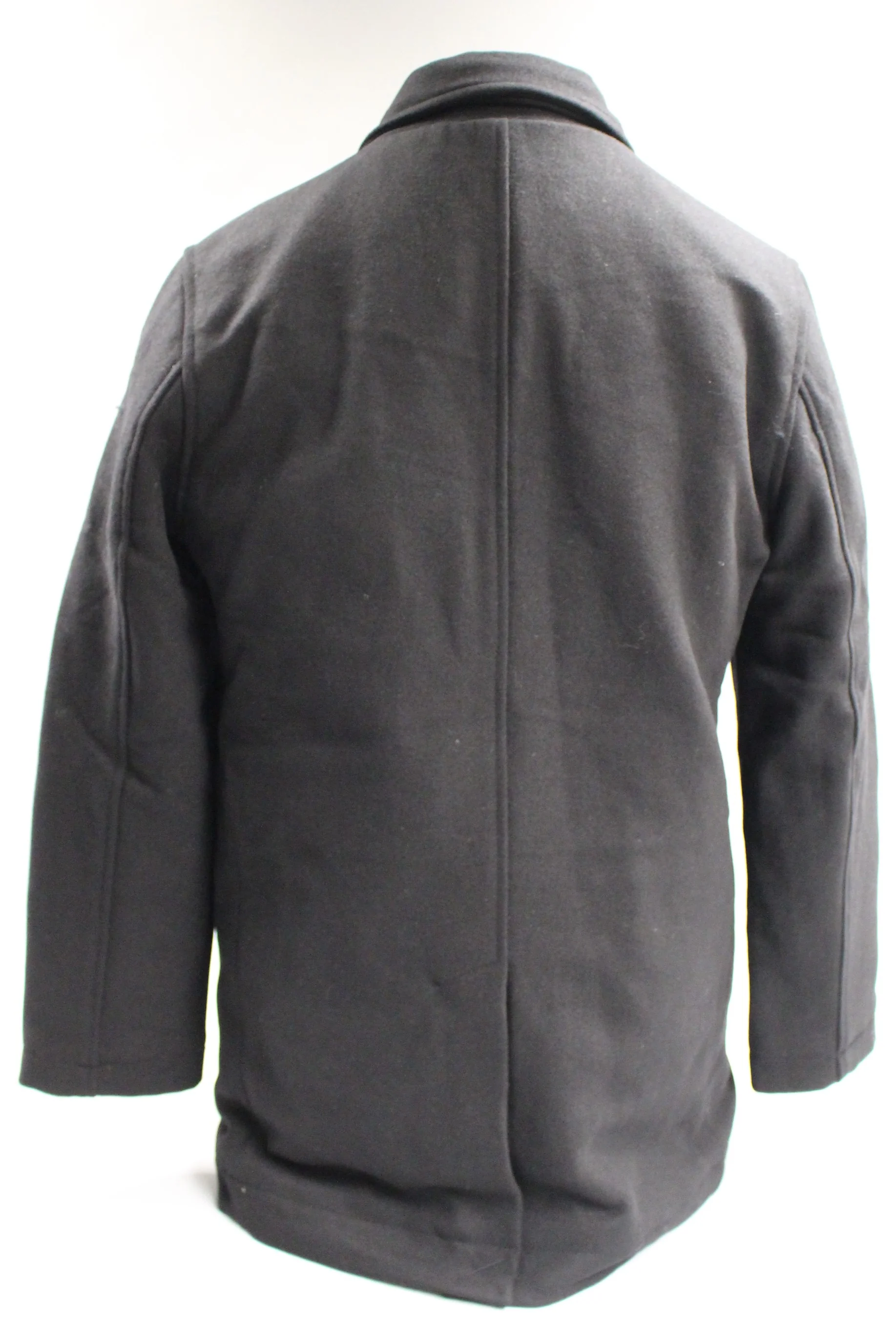 Amazon Essentials Men's Wool Blend Heavyweight Car Coat, Black, Medium, New - Image 2