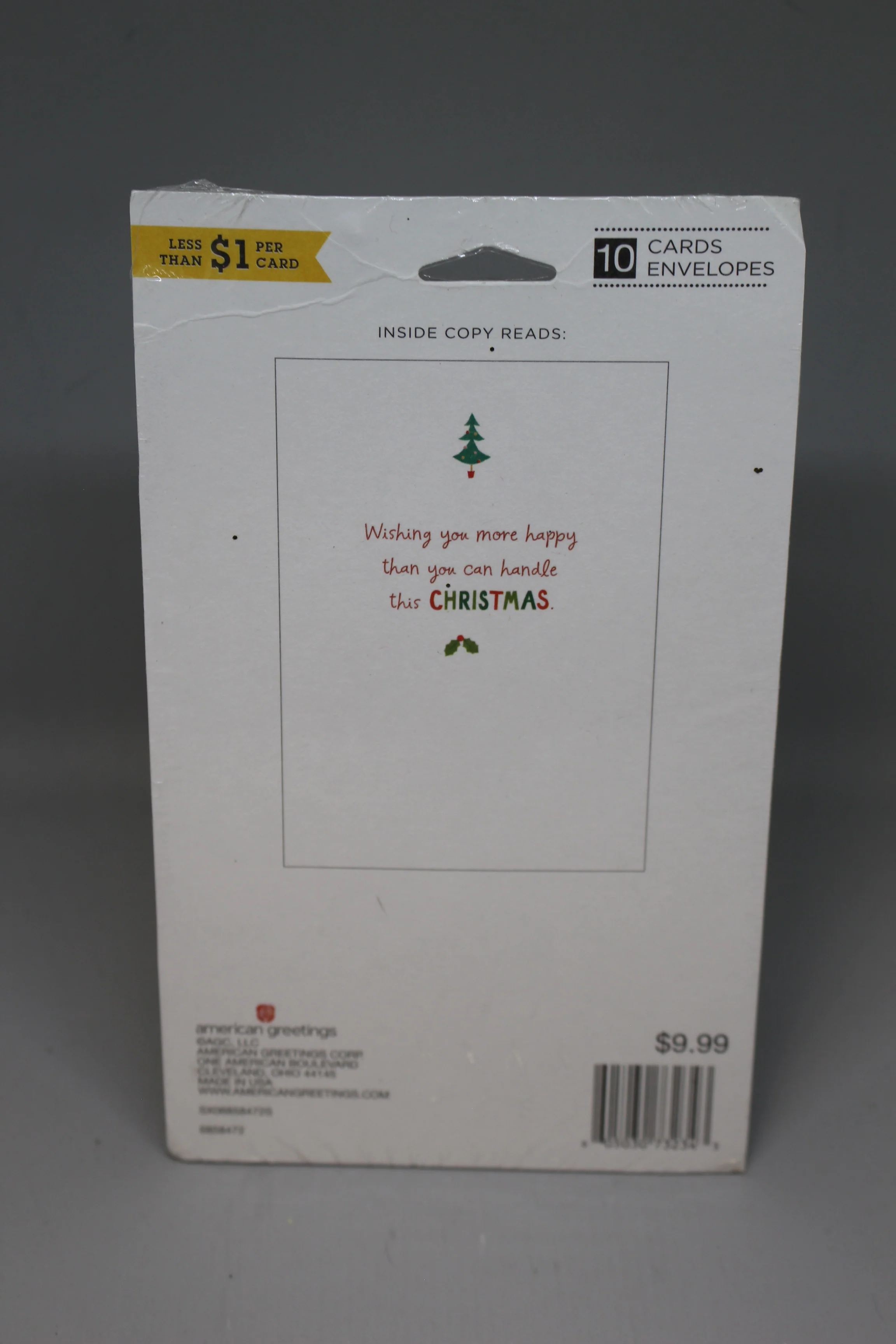 American Greetings All The Merry Christmas Cards Pack Of 10 -New - Image 2