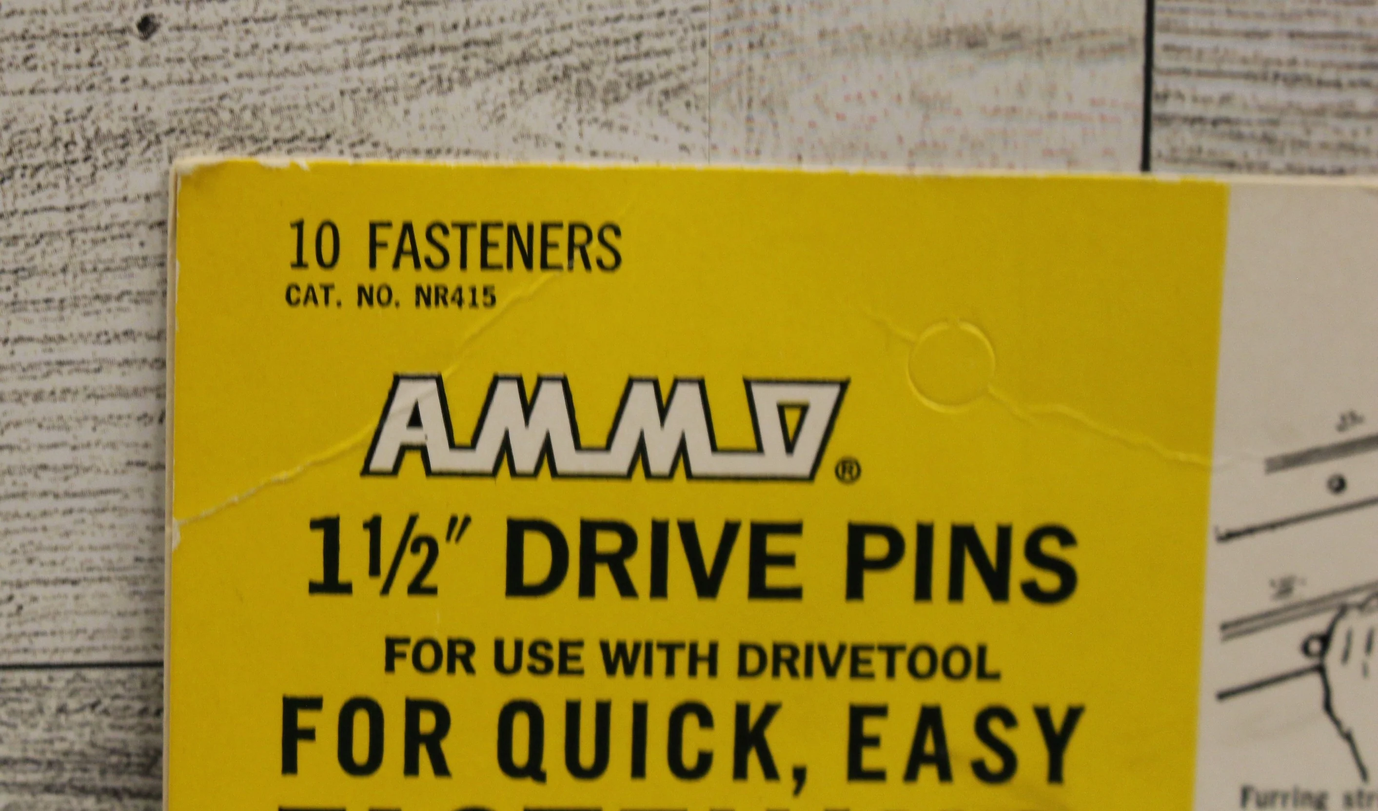 Ammo 1 1/2" Drive Pins for Use with Drivetool - 10 Fasteners - NR415 - New - Image 2
