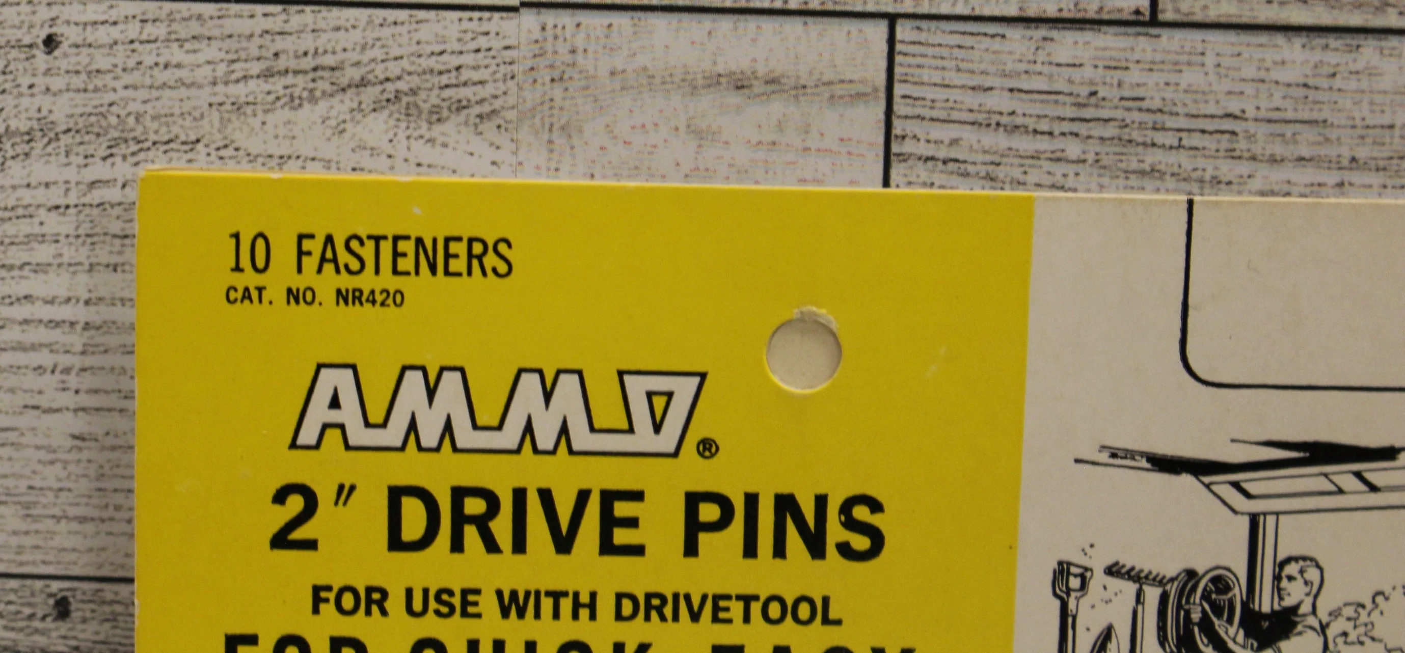 Ammo 2" Drive Pins for Use with Drivetool - 10 Fasteners - NR420 - New - Image 2