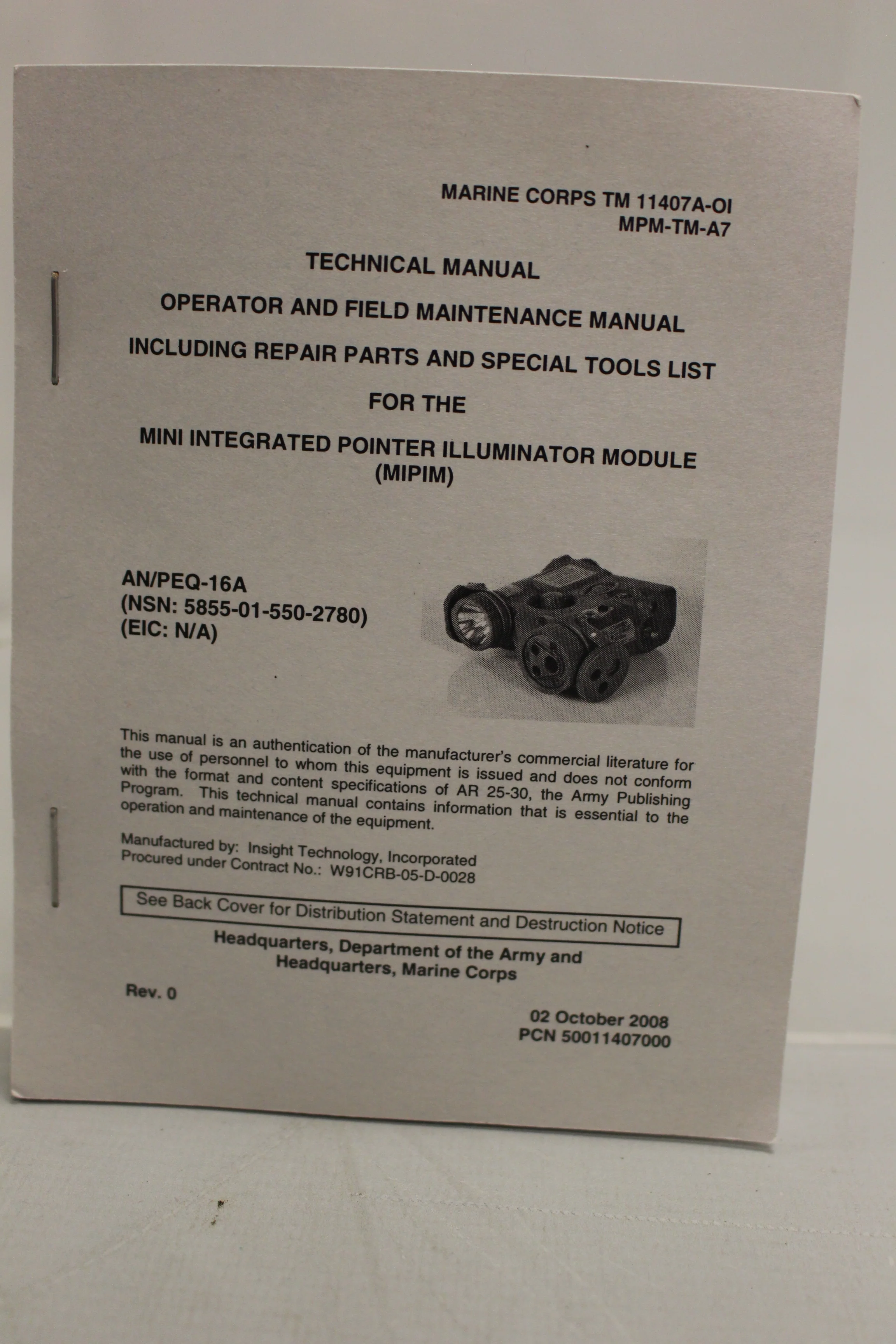 AN/PEQ-16 A MIPIM Parts Kit - Used - Image 6