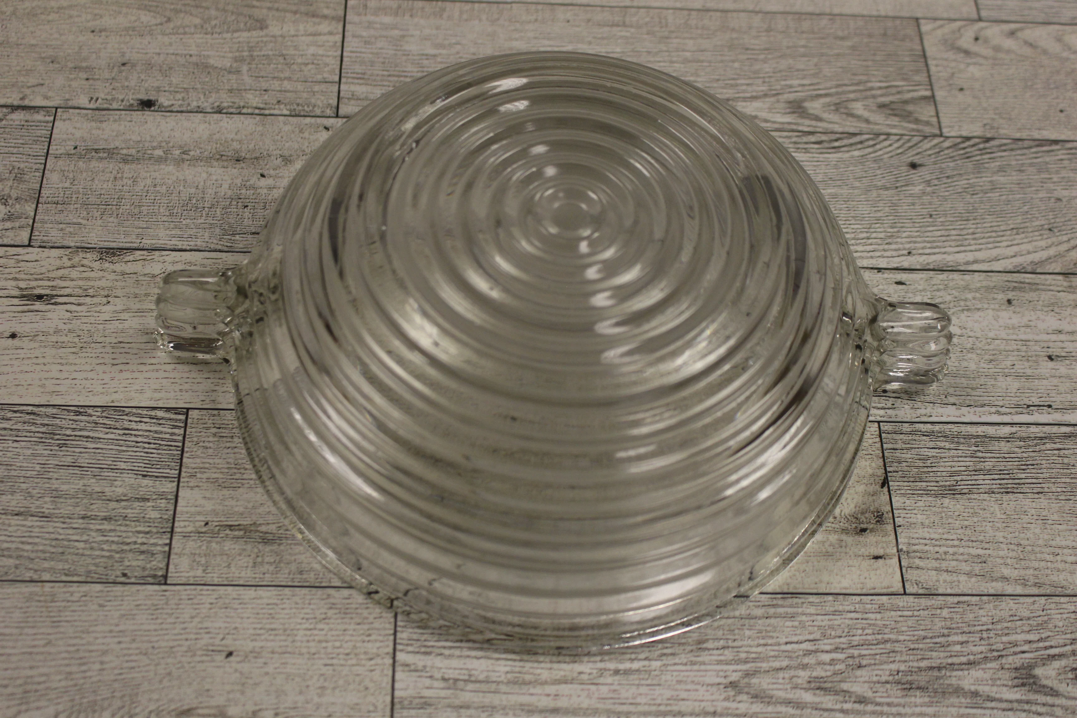 Anchor Hocking Clear Glass Manhattan 9" Fruit Bowl - Used - Image 2