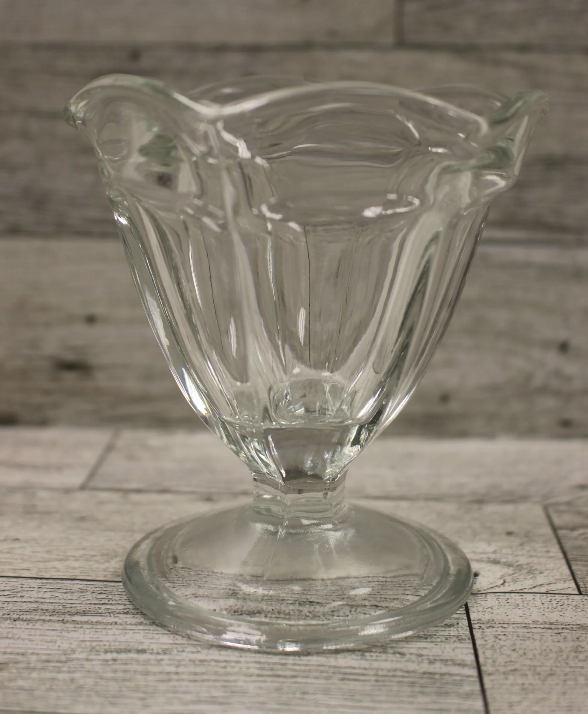 Anchor Hocking Ice Cream Low Sherbet Fountainware Glass - Clear - Used