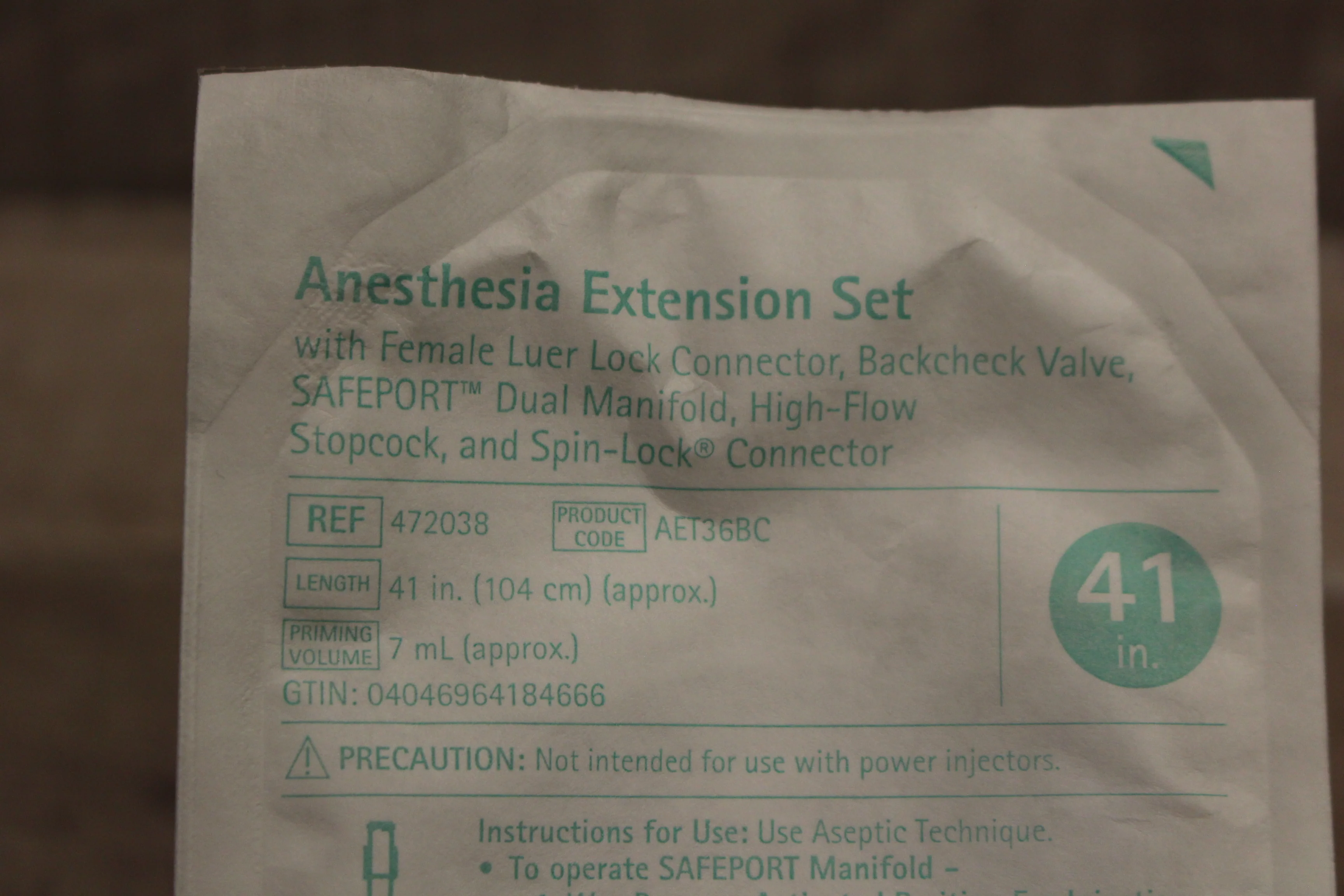Anesthesia Extension Set with Female Luer Lock Connector - REF 472038 - Image 3