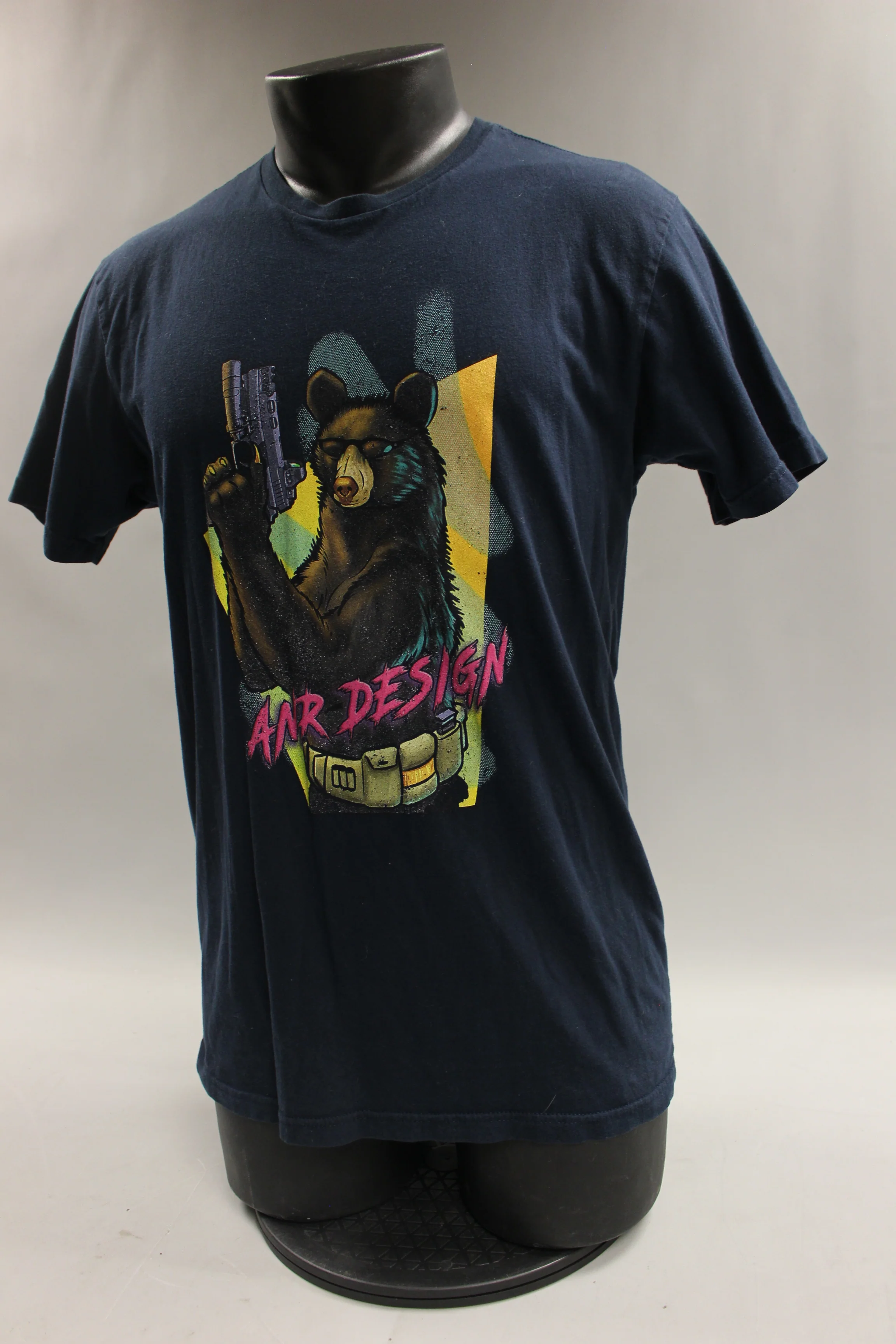 ANR Design Tactical Bear T Shirt Size Medium -Used