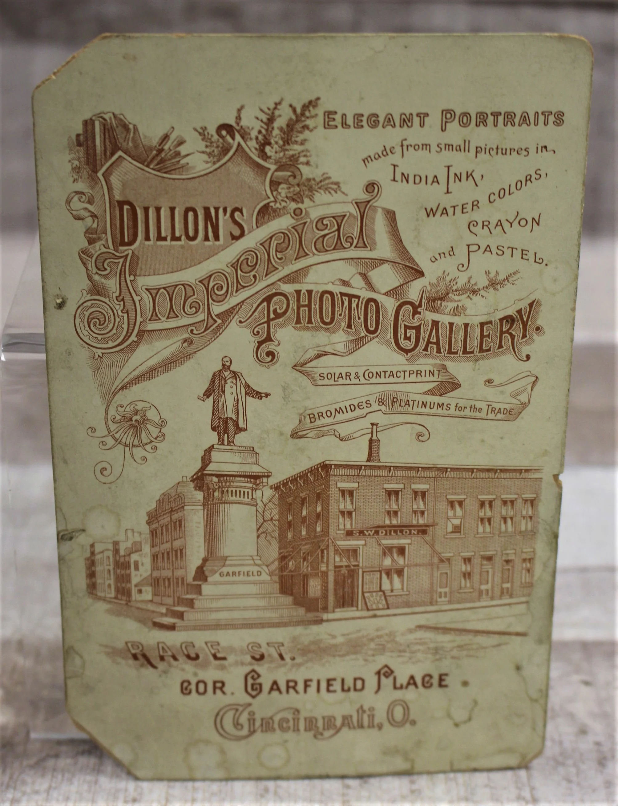 Antique Cincinnati Dillon's Imperial Photo Gallery Cabinet Card - Kids - Image 2
