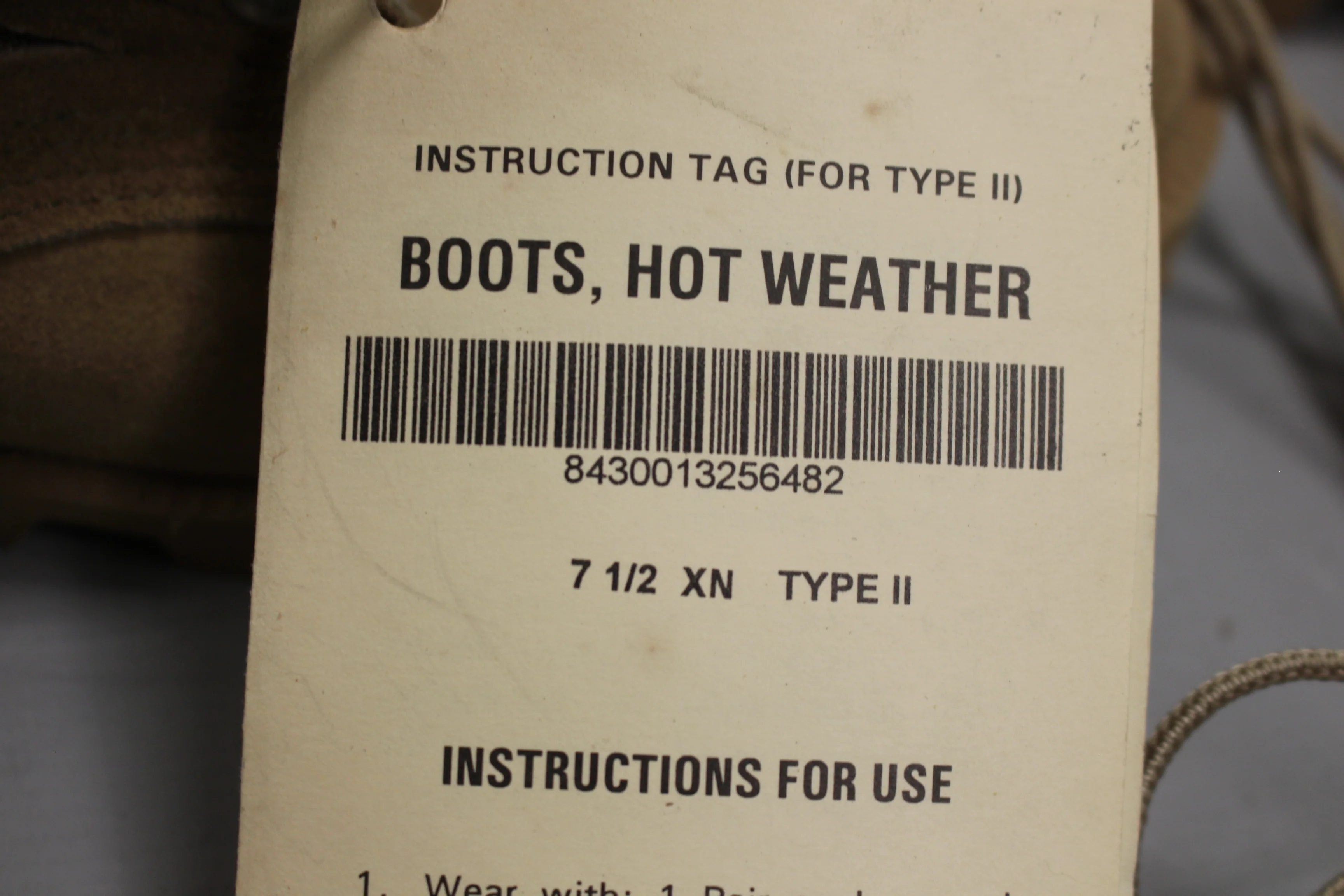 Army Hot Weather Combat Boot - Sand Tan - Size: 7-1/2 XNarrow - New - Image 5