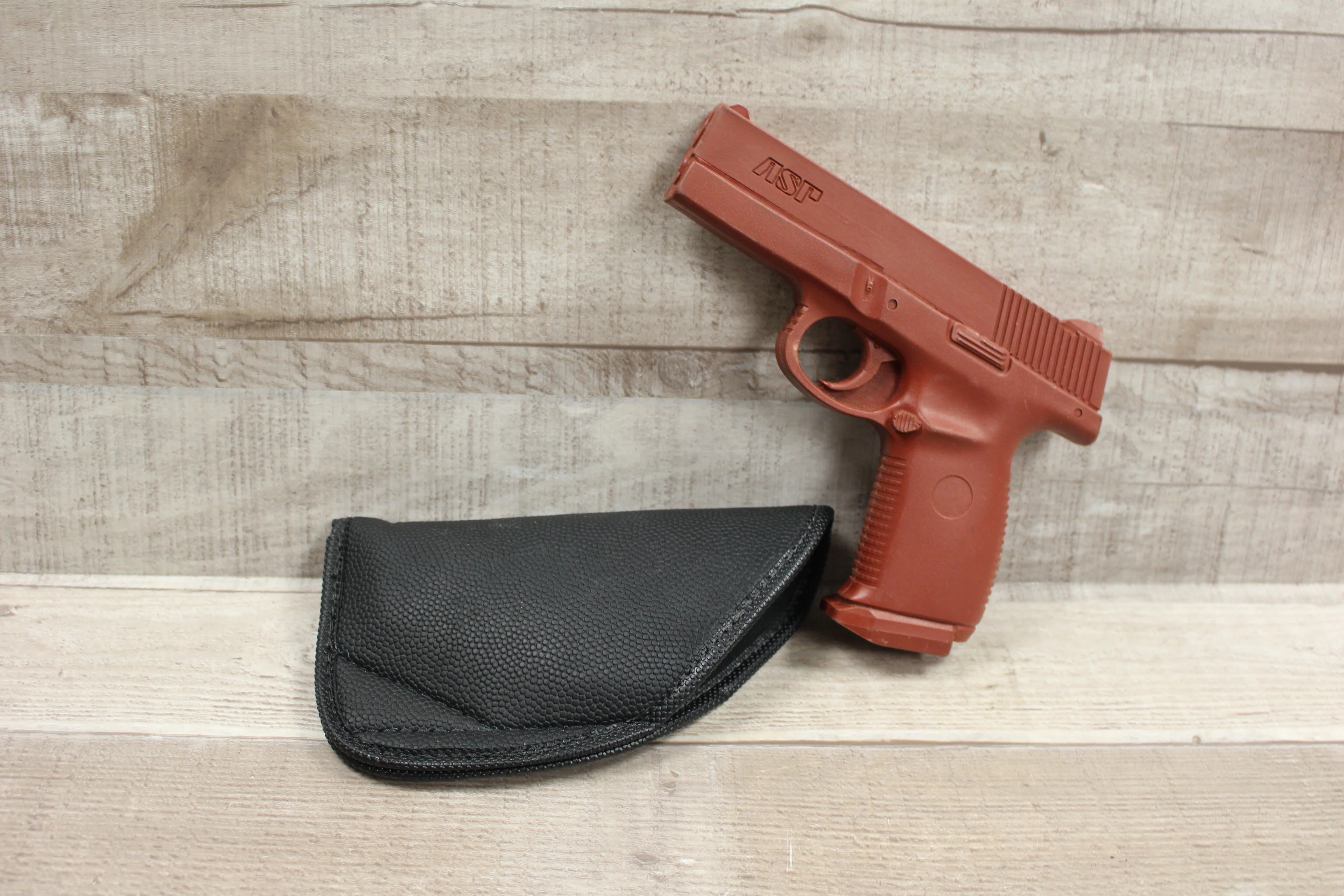 ASP Red Glock Non-Firing Training Handgun w/ Holster Pouch - #7321 - Used - Image 3