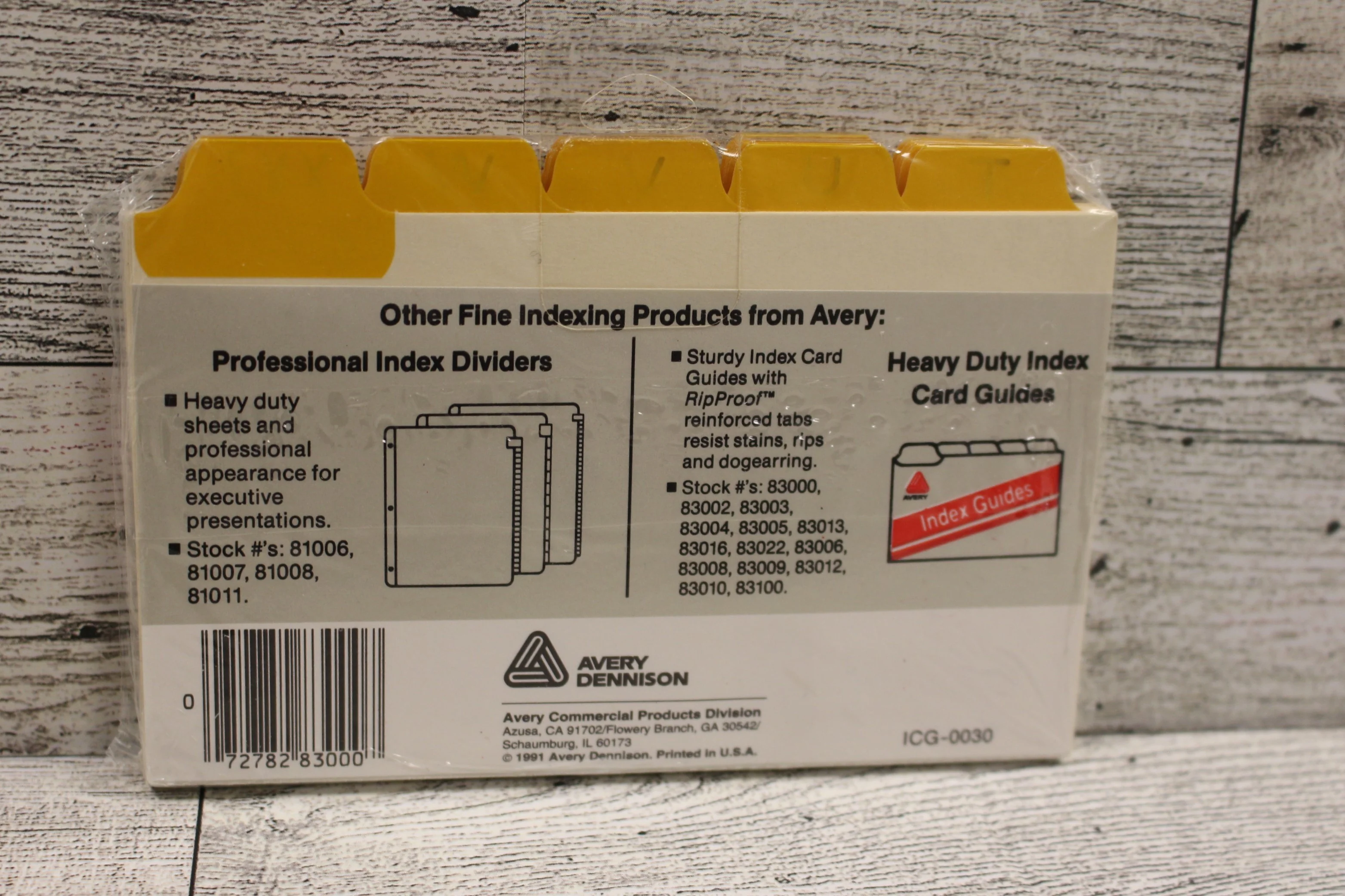 Avery Heavy Duty Index Guides- #83000 - Sealed - New - Image 2