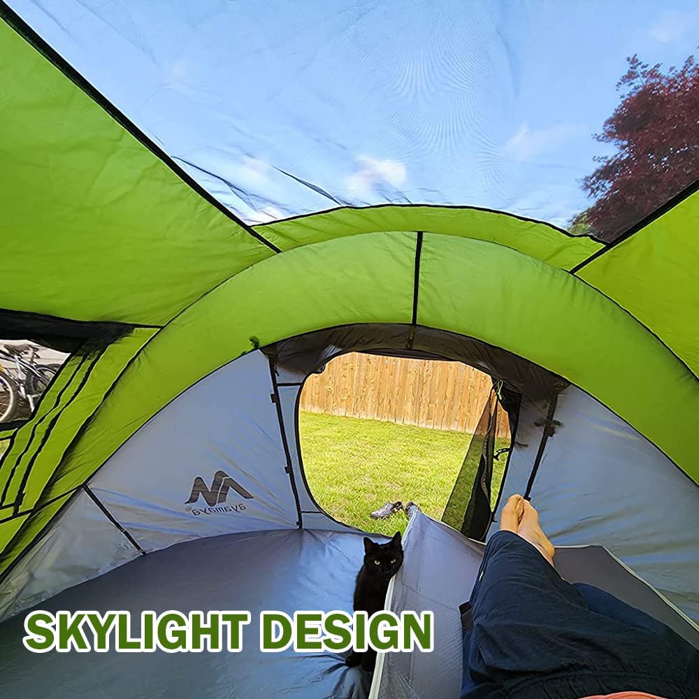 AYAMAYA 4 Person Automatic Pop Up Tent with Skylight, Rainfly, & Ground Cover - Image 3