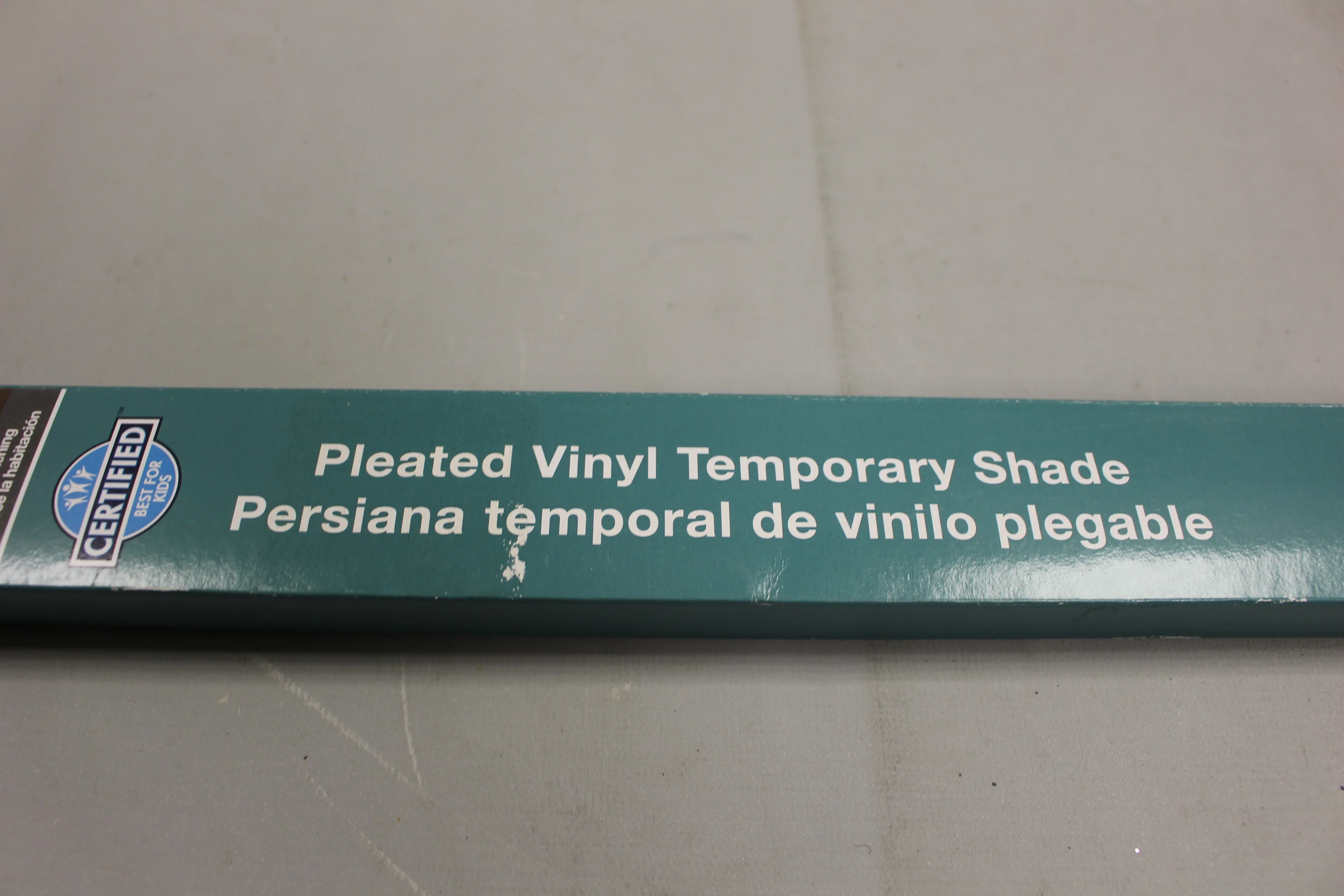 Bali Room Darkening Pleated Vinyl Temporary Shade -White -New - Image 4