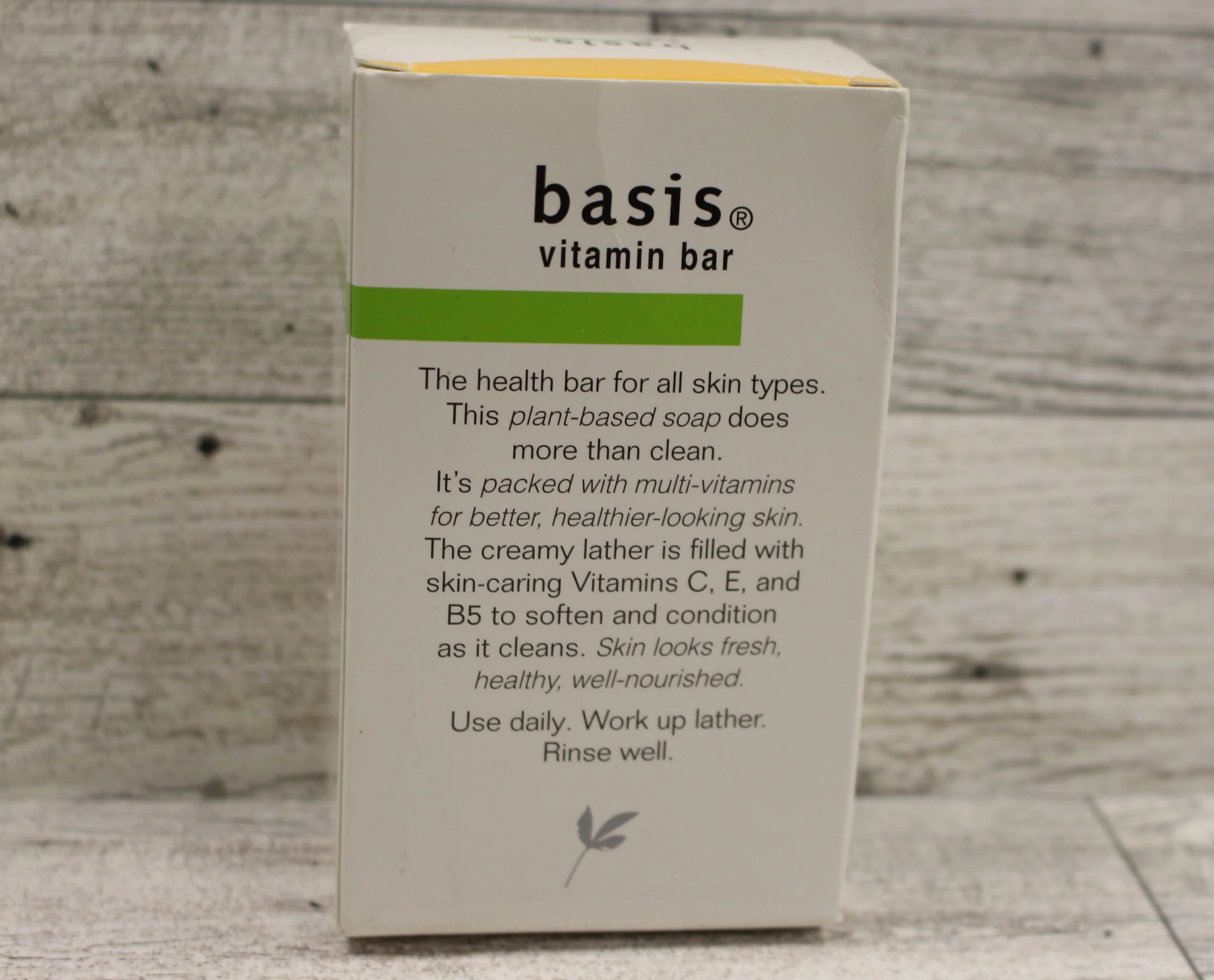 Basis Vitamin Soap Bar - Cleans and Softens - 4 oz - New - Image 2