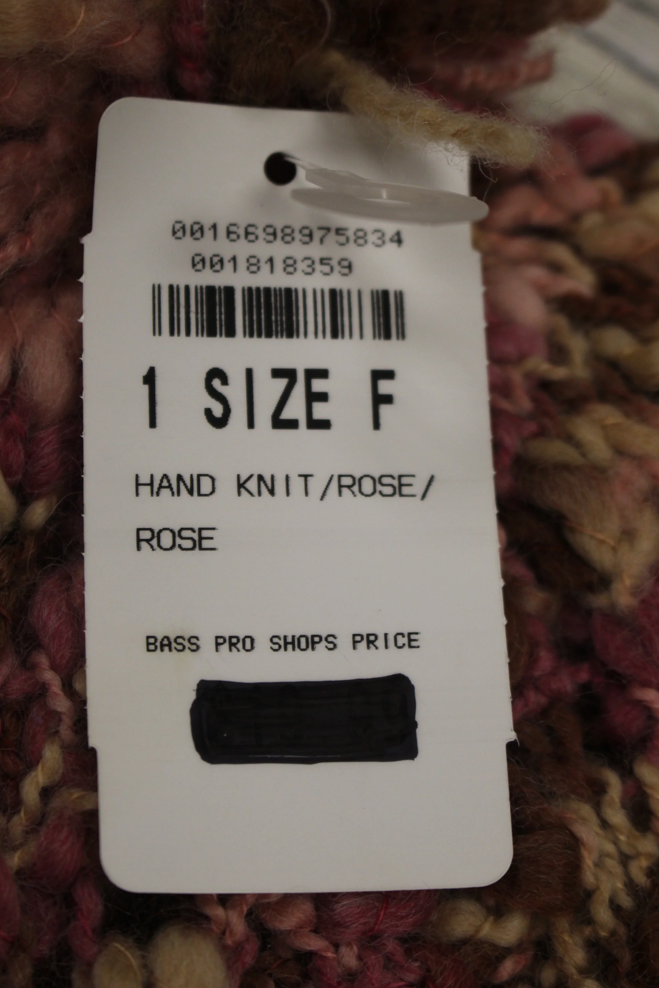 Bass Pro Shop Hand Knit Ear Hat Beanie Hat - Rose - One Size - New - Image 3