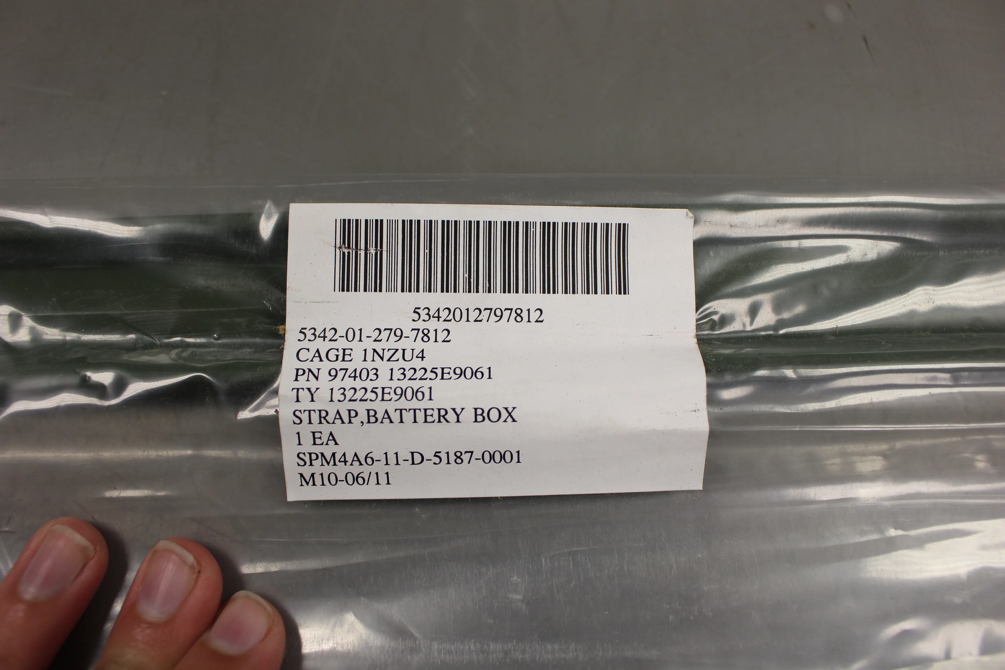 Battery Box Strap, 5342-01-279-7812, 13225E9061, New - Image 5